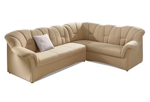 DOMO collection Ecksofa »Papenburg«, wahlweise mit Bettfunktion, Langer Schenkel links oder rechts