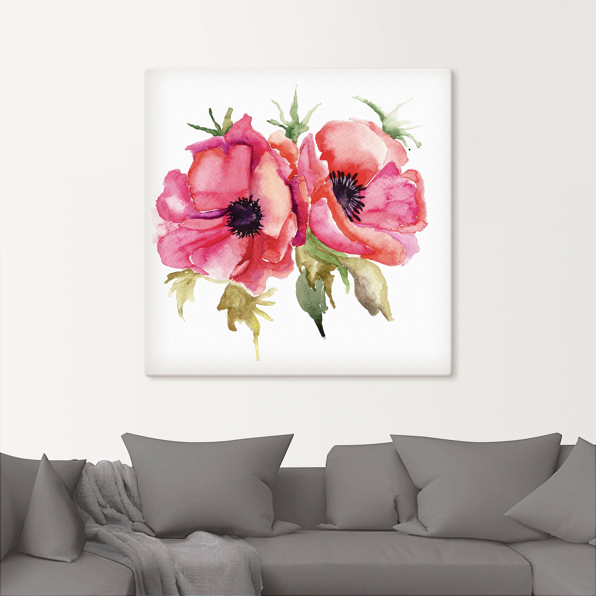 Artland Wandbild »Mohnblumen« Blumen 1 Stk. tlg. als Leinwandbild, Poster in verschied. Größen