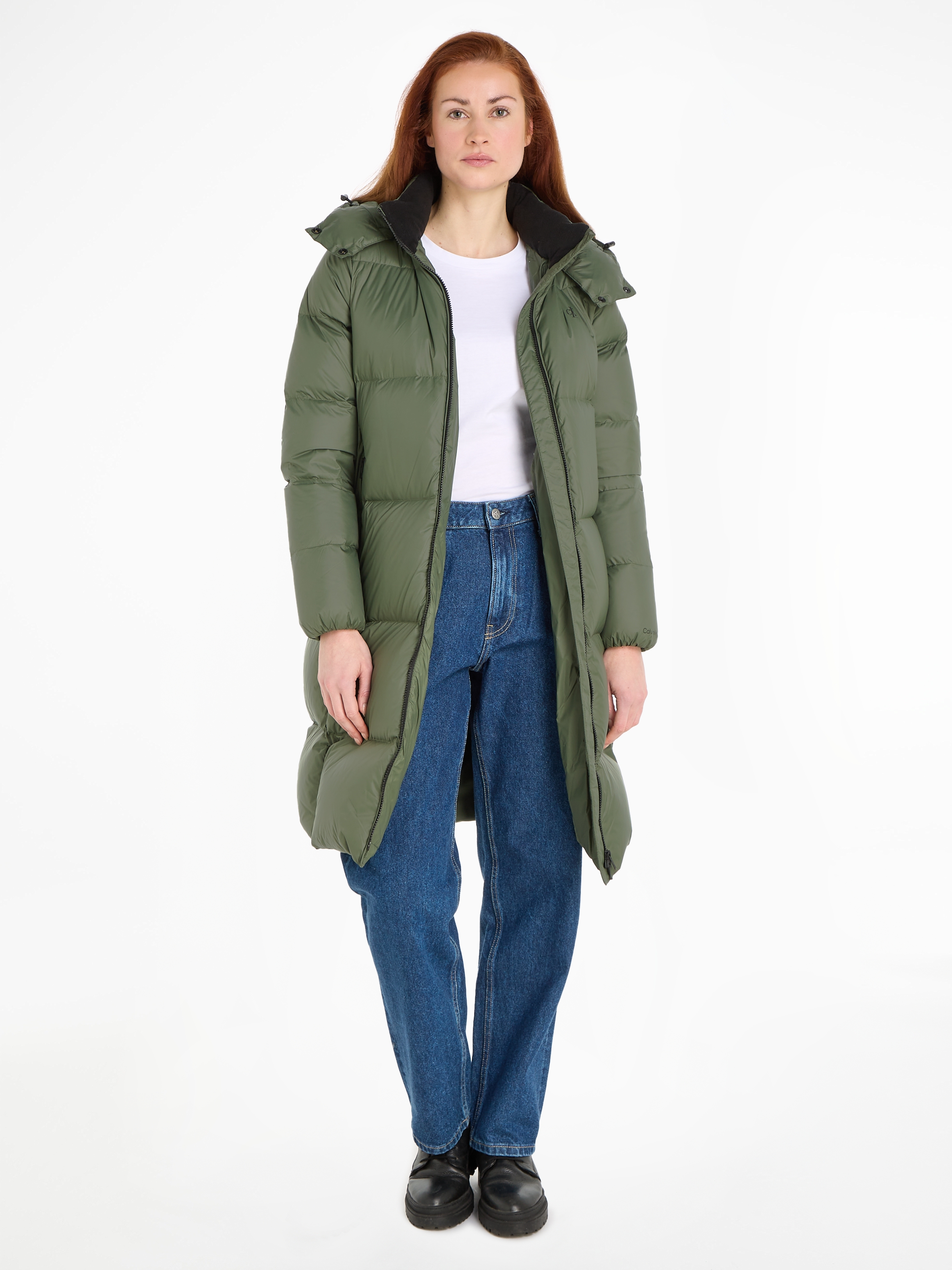 Langjacke, mit Kapuze
