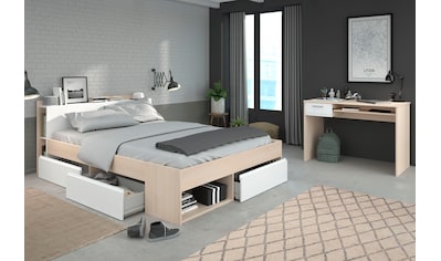 Jugendzimmer-Set »Most«, (Set, 2 St., Bett mit Schubkästen und Schreibtisch)