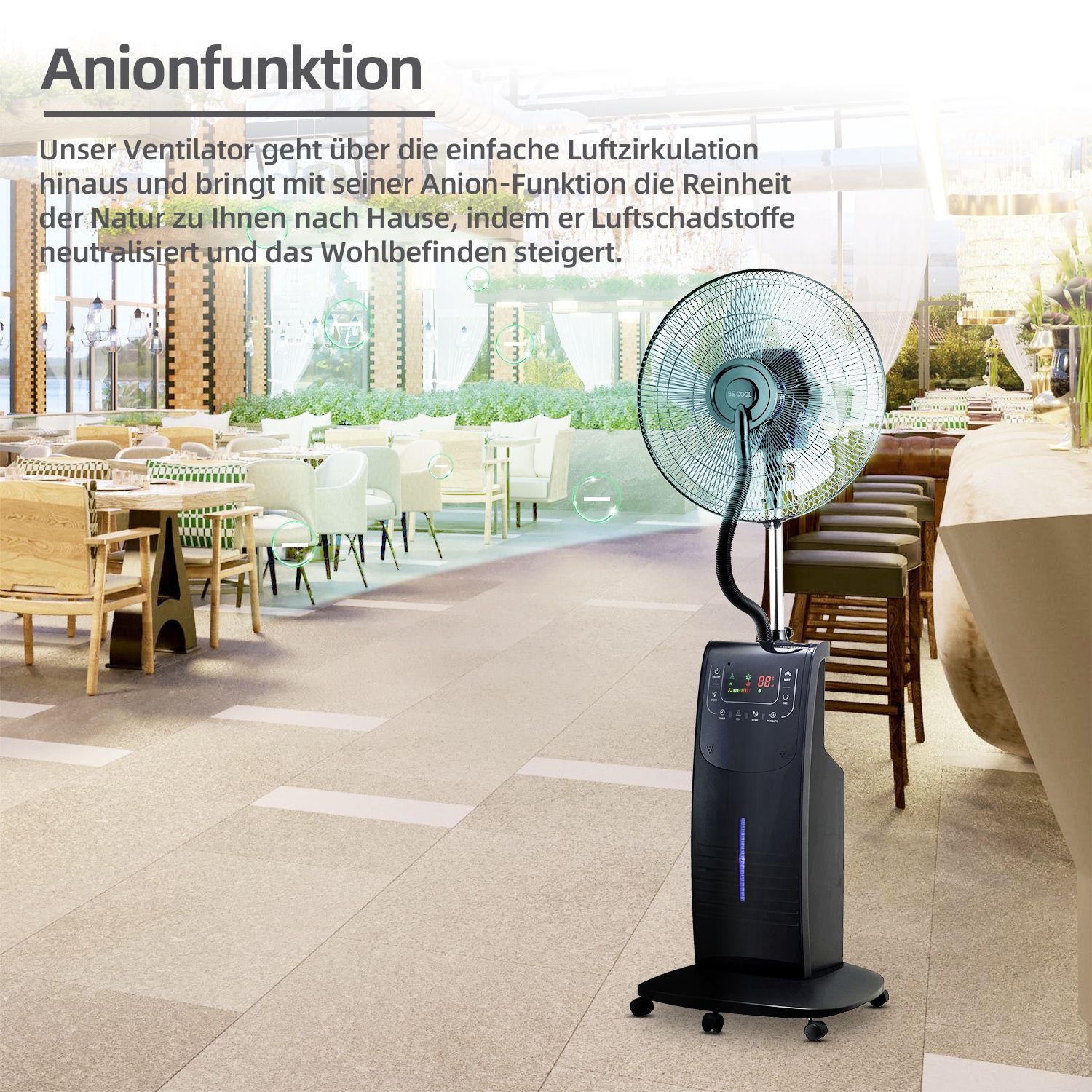 be cool Standventilator »BC40SNST2202F«, 40 cm Durchmesser