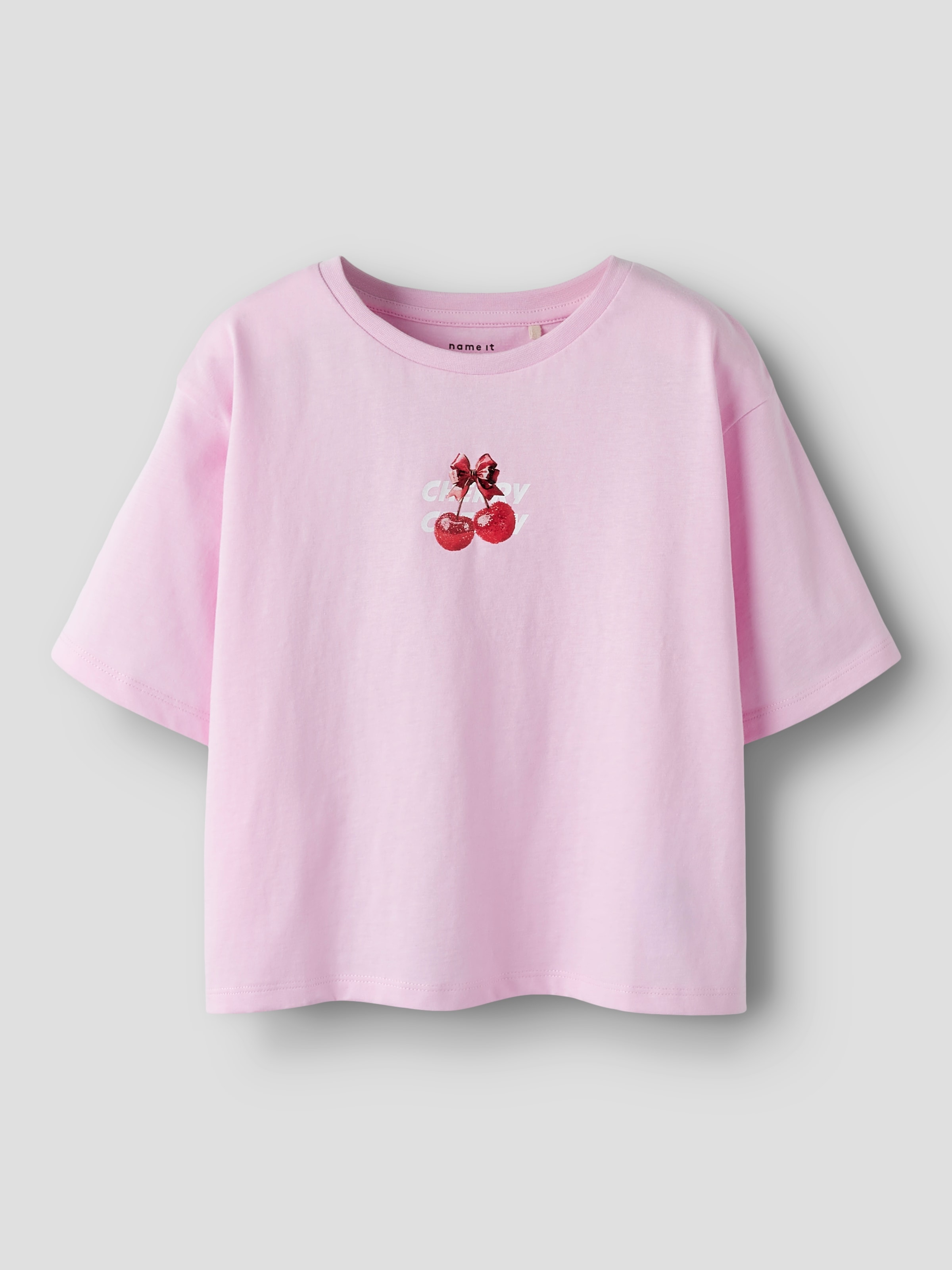 Name It T-Shirt »NKFFARINAZ SS NREG SHORT TOP BOX« mit sommerlichem Frontmotiv