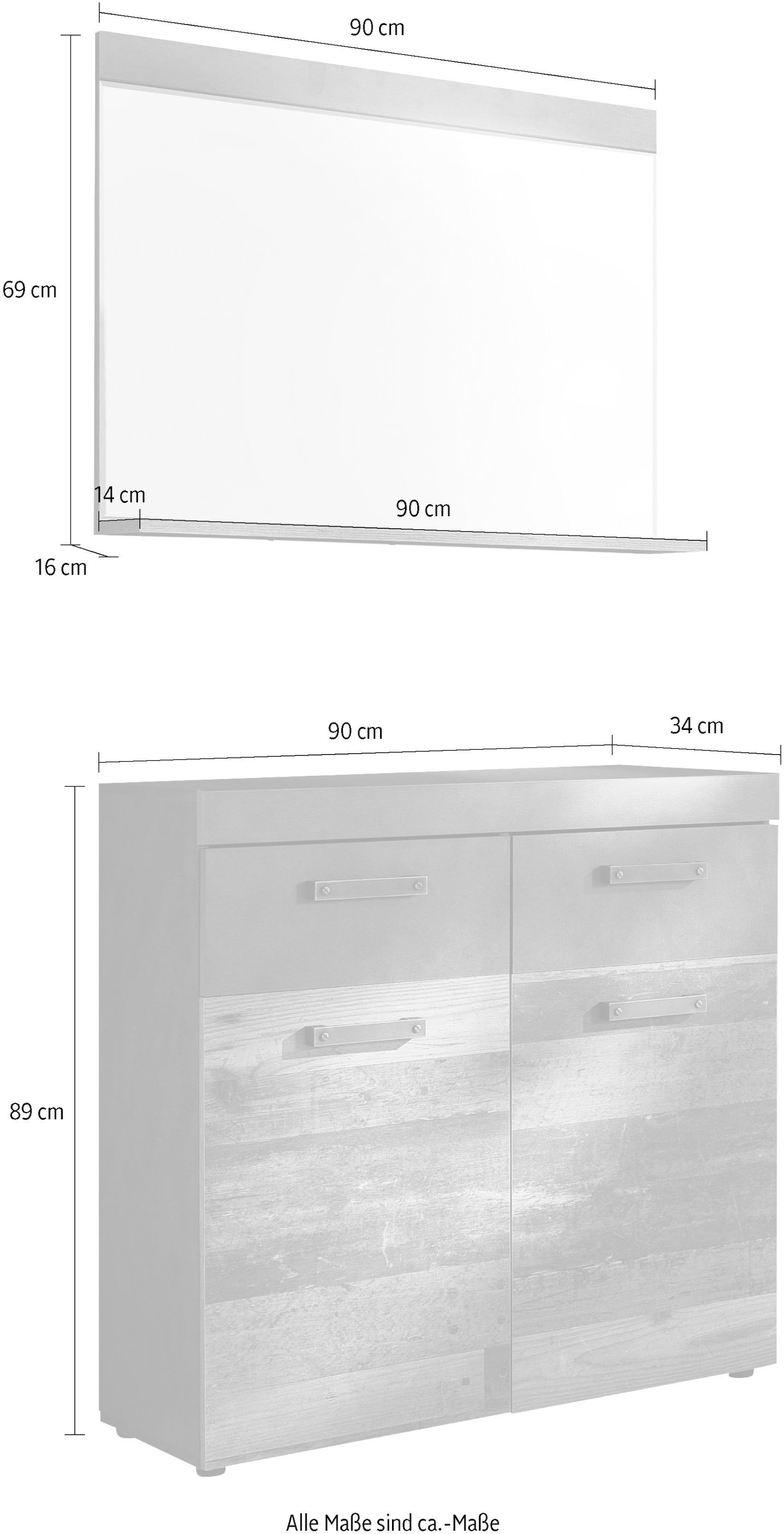 Home affaire Garderoben-Set »Ilana« Set, 2 Stk. tlg.