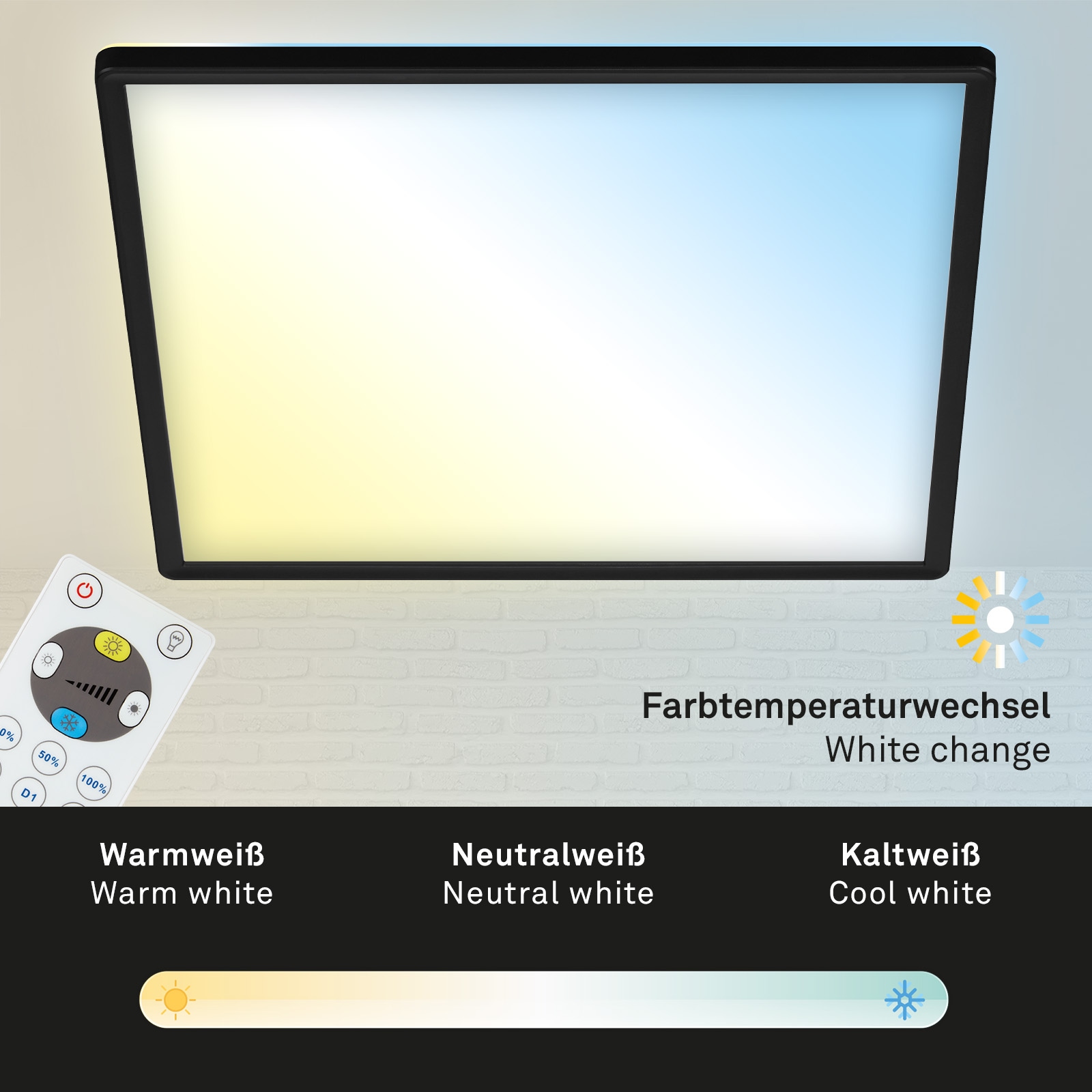 Briloner Leuchten LED Panel »SLIM«