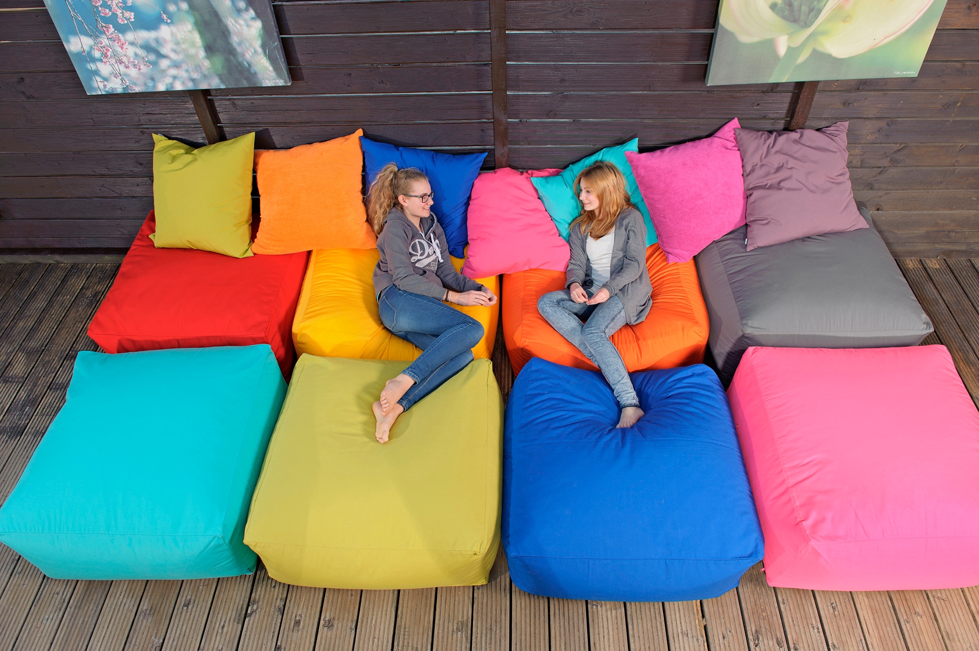 H.O.C.K. Dekokissen »Classic Uni« Outdoor geeignet, Kissenhülle mit Füllung, 1 Stück