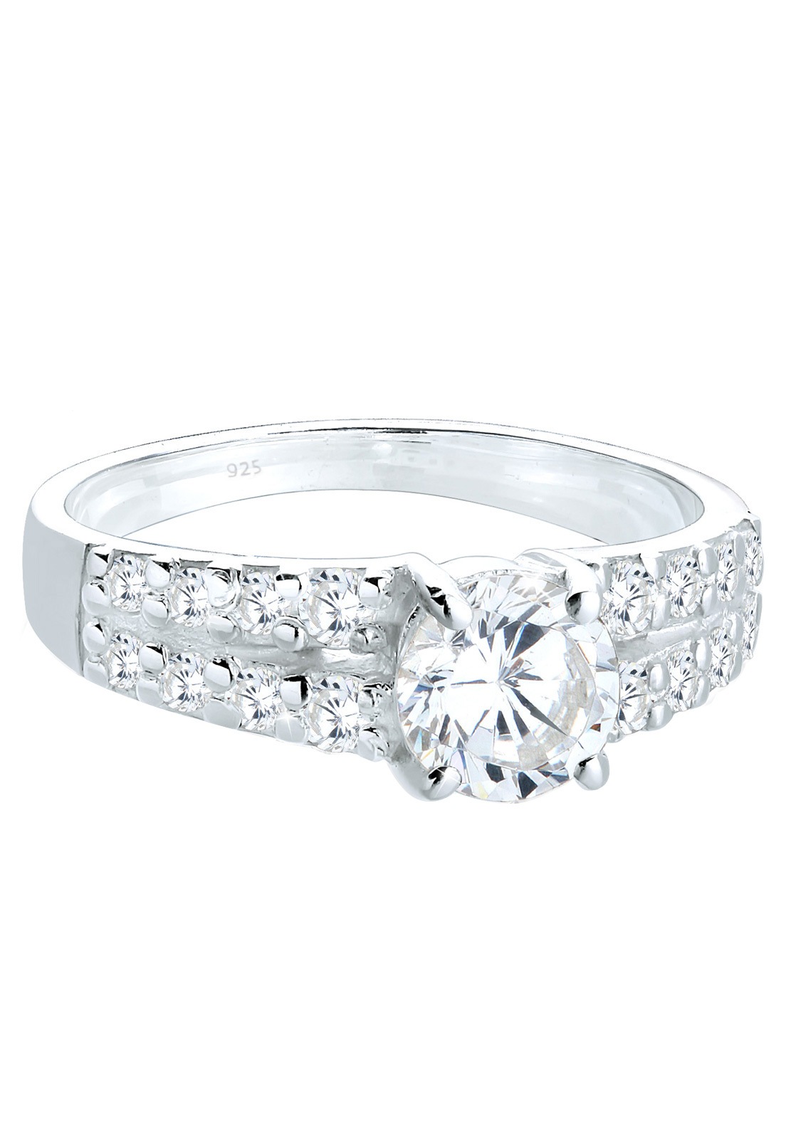 Elli Silberring »Ring Solitär Zirkonia 925 Sterling Silber«