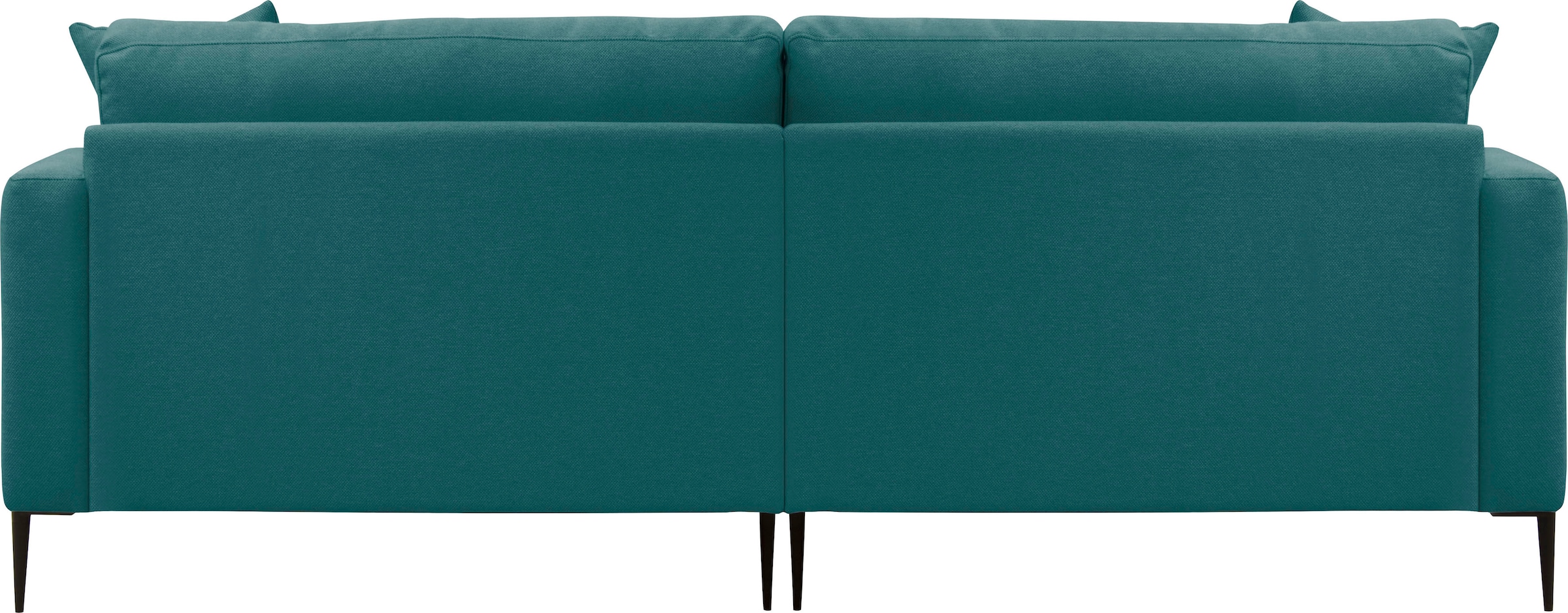 Leonique 2-Sitzer »Cozy elegantes Designsofa, Maße B/T/H: 151/97/80 cm«, mit losen Kissen und Metallbeinen