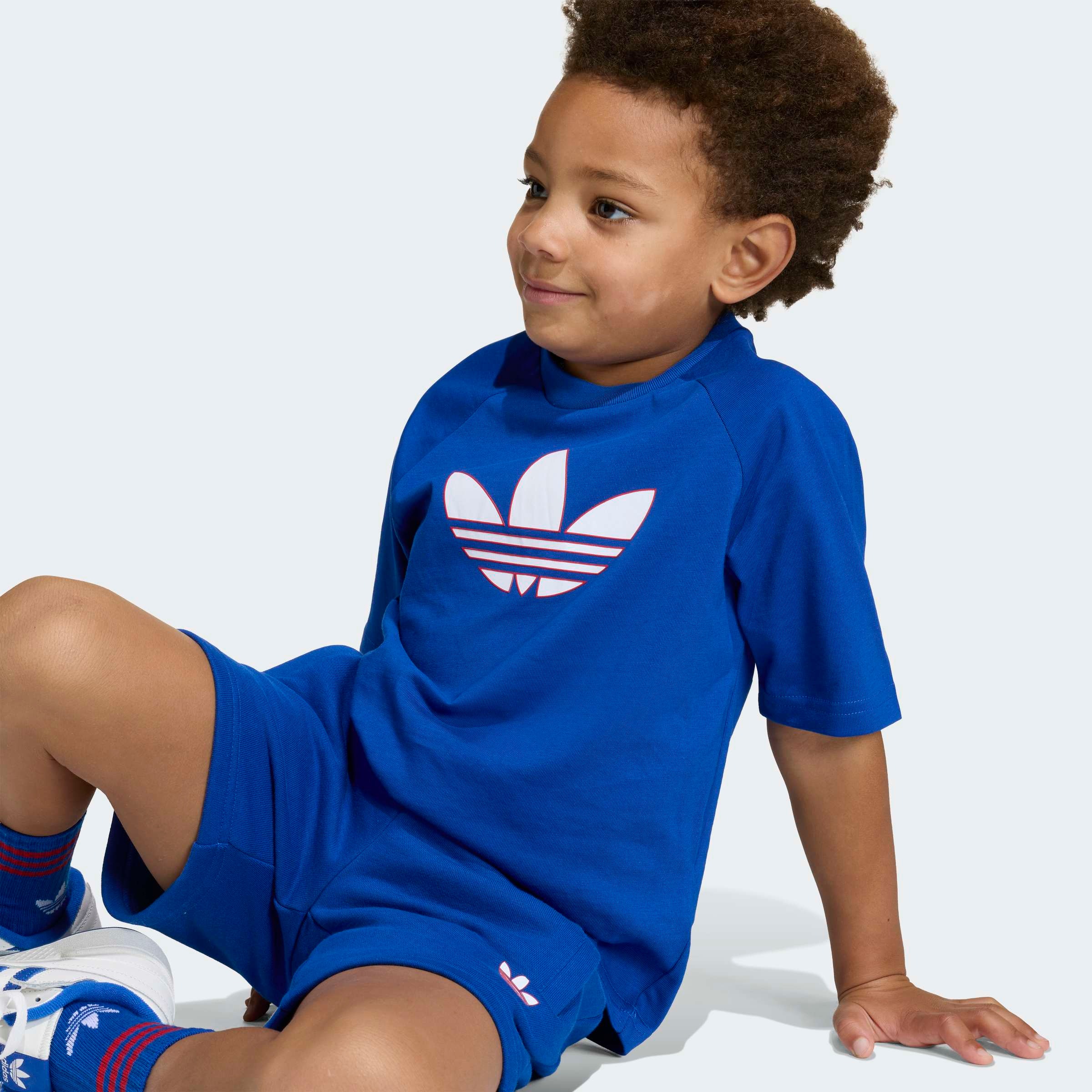 adidas Originals Trainingsanzug »LOCKERES KURZES -SET MIT TREFOIL« 2 tlg.