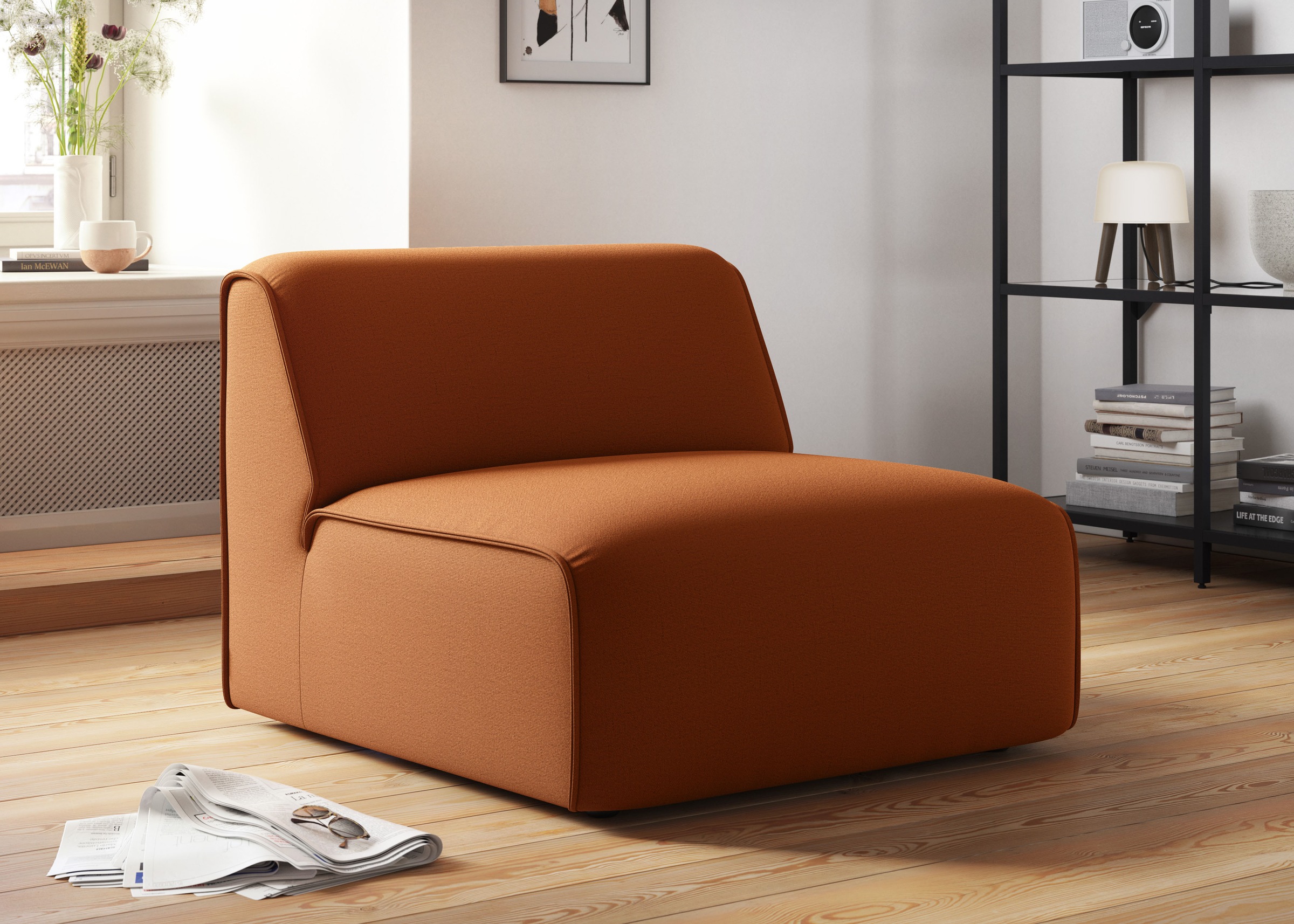 RAUM.ID Sessel »Merid Sofa-Mittelelement, Maße B/T/H: 84/97/46 cm«, als Modul oder separat verwendbar, für individuelle Zusammenstellung