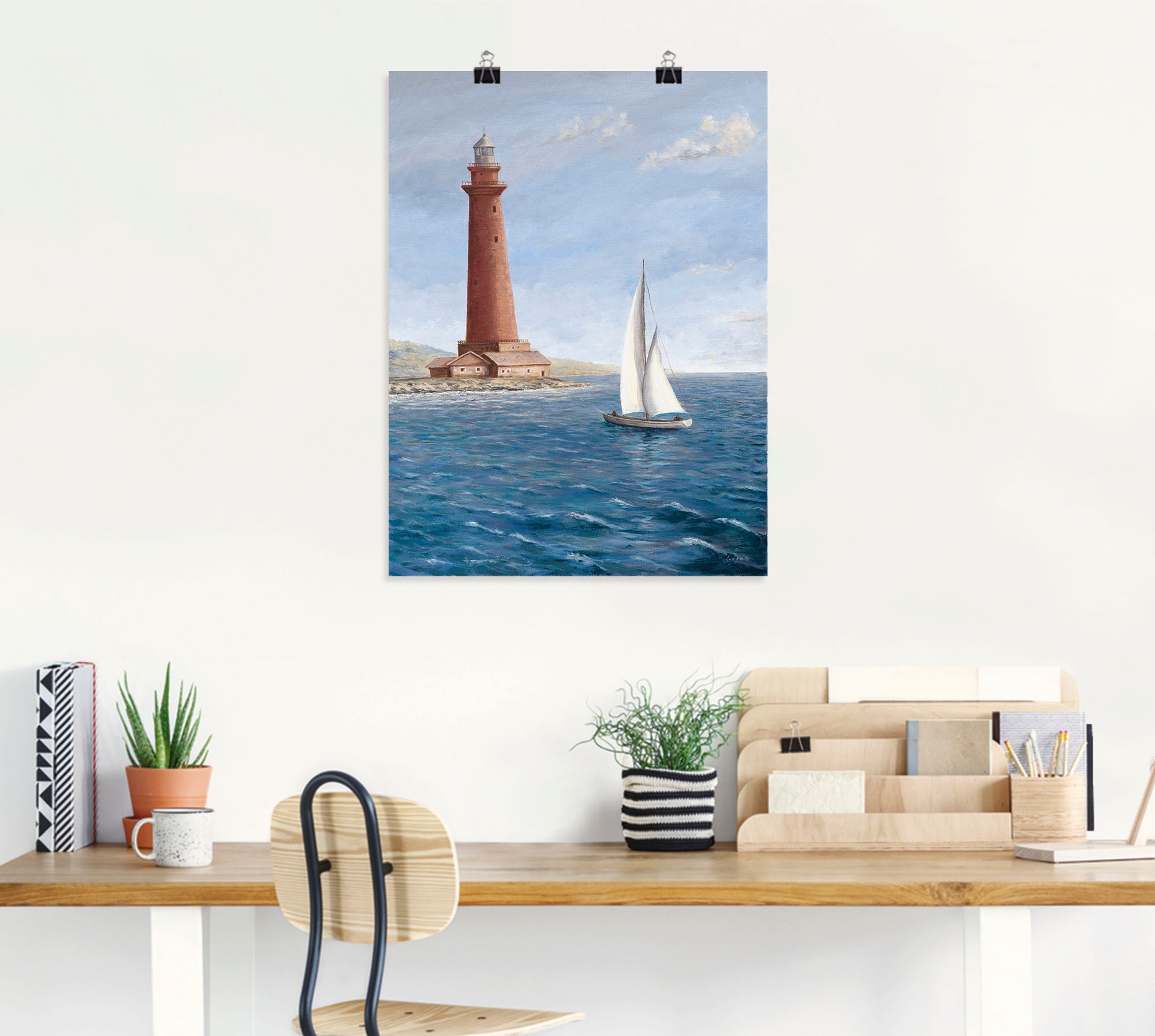 Artland Wandbild »Leuchtturm II«, Gebäude, (1 St.), als Alubild, Leinwandbild, Wandaufkleber oder Poster in versch. Größen
