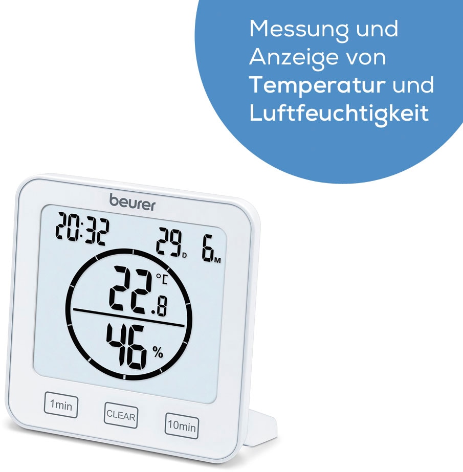 Thermo-Hygrometer mit Innenwetterstation Garantie »HM Jahren XXL 3 22«, BEURER