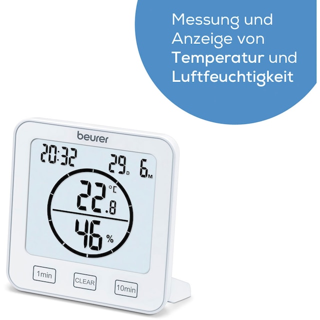BEURER Innenwetterstation »HM 22«, Thermo-Hygrometer mit 3 Jahren XXL  Garantie