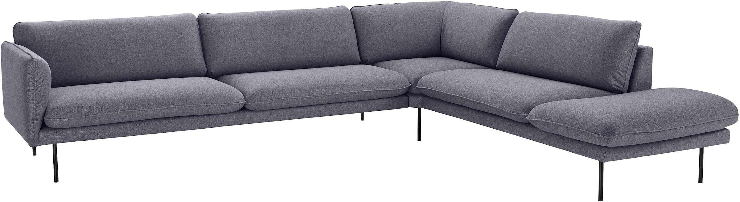 COUCH♥ Ecksofa »Levon«, mit Ottomanenabschluß, mit Metallbeinen, COUCH Lieblingsstücke kaufen