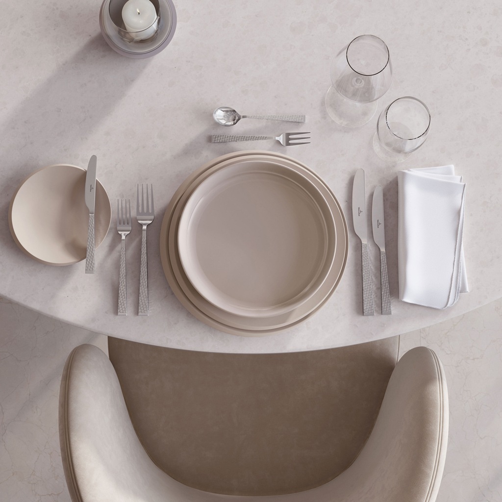 Villeroy & Boch Tafelgabel »Tafelgabel Blacksmith 205 mm 6er Set silber« Spülmaschinenfest