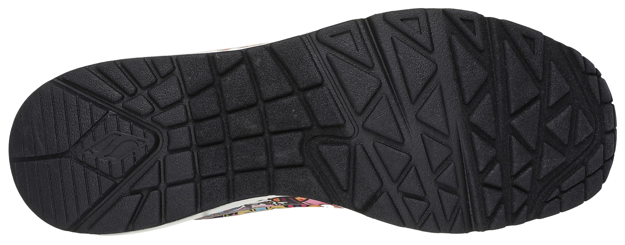Skechers Sneaker »UNO - COLOR DOODLE«, Keilsneaker, Schnürschuh, Retro Sneaker mit einzigartigem Print