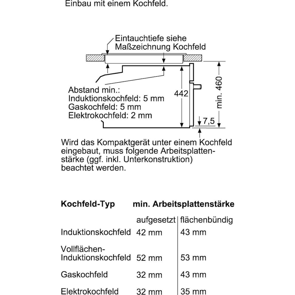 NEFF Einbaubackofen »C15CR22N2«, N 70, C15CR22N2, mit Teleskopauszug nachrüstbar, easyClean