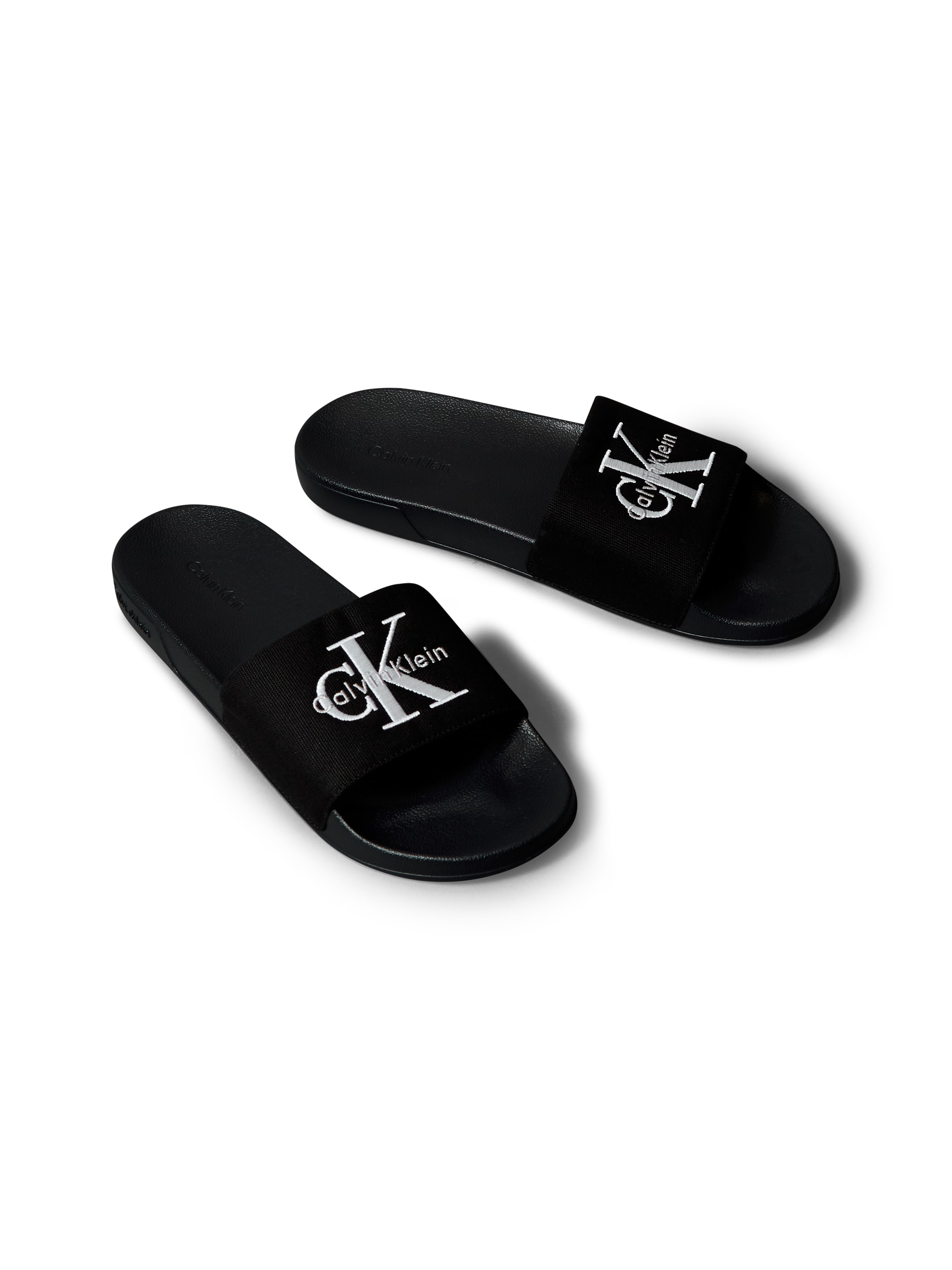 Calvin Klein Jeans Pantolette »ESS SLIDE CV«  Badeschuh, Flat, Poolslides mit Logoschriftzug