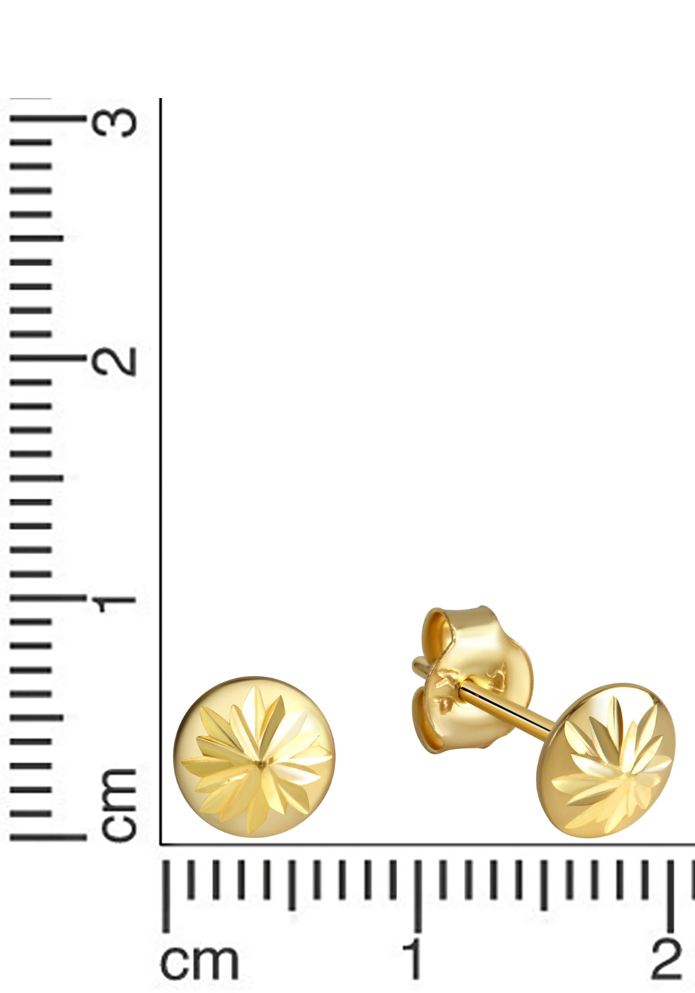 Firetti Paar Ohrstecker »Schmuck Geschenk Gold 375 Ohrschmuck Sternen-Muster«