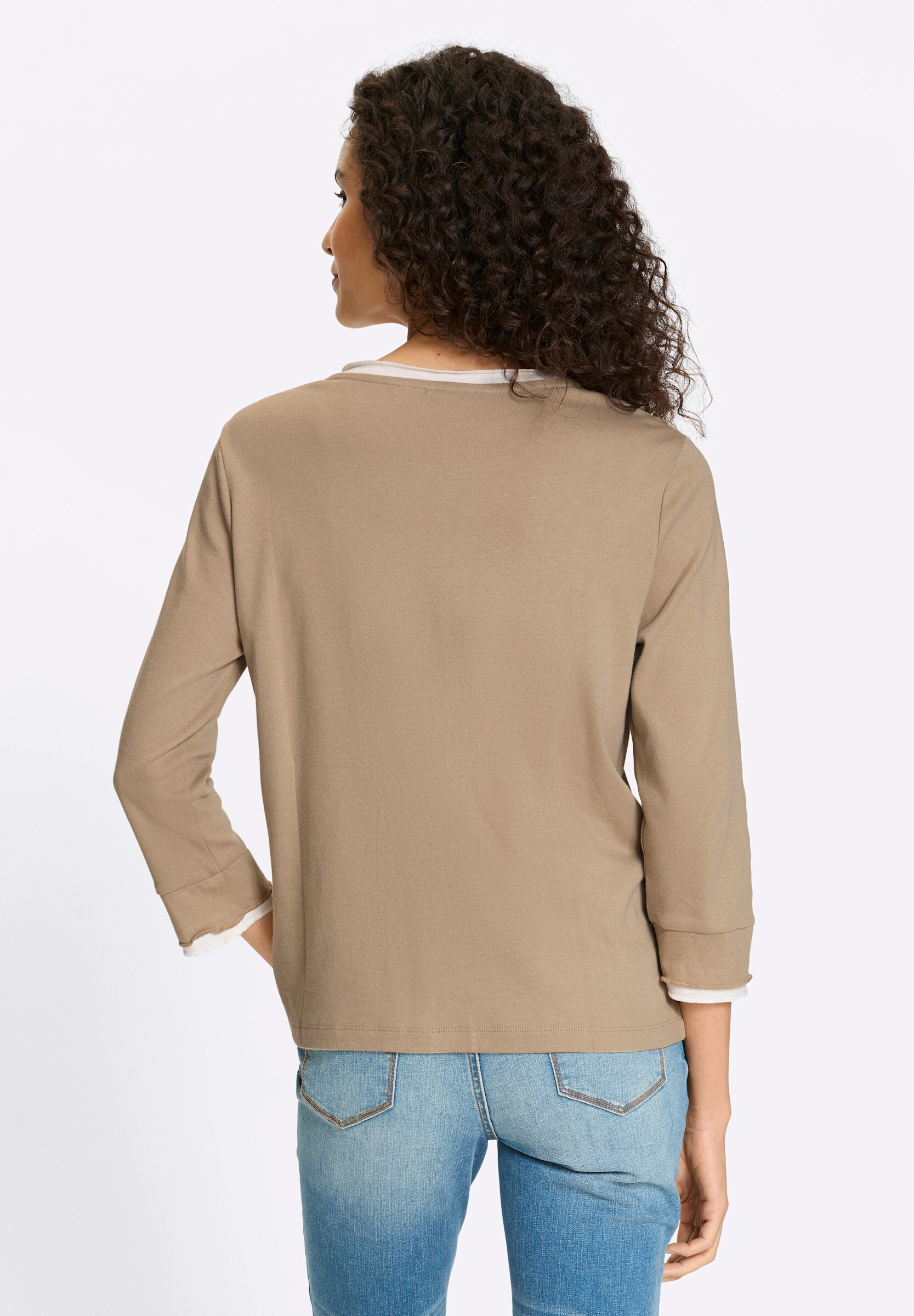 heine Shirtjacke »Shirtjacke Shirtjacke mit 2-Wege-Zipper«