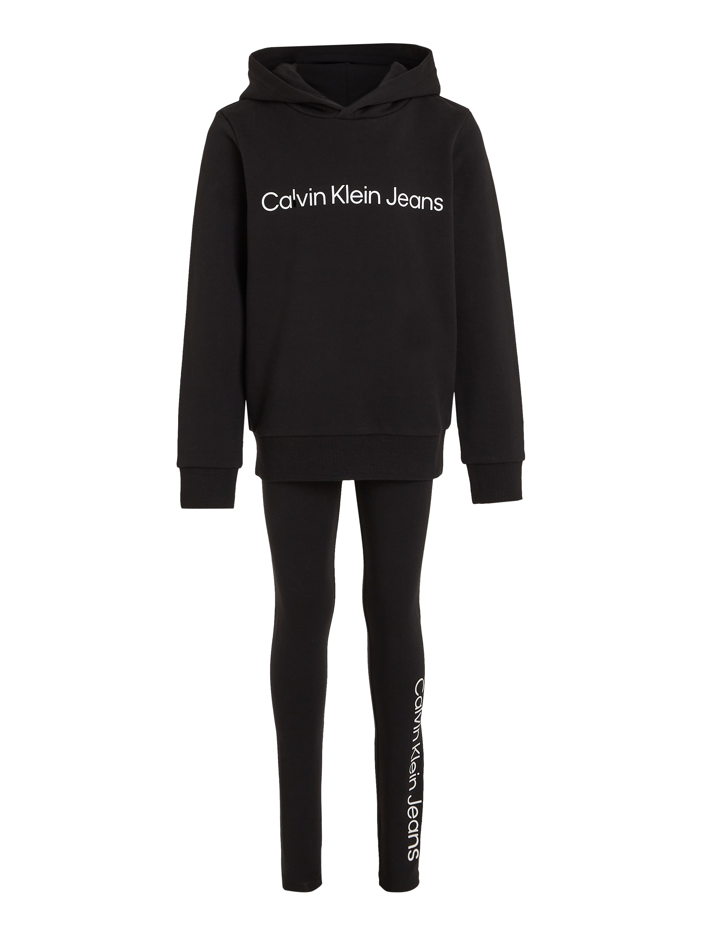 Calvin Klein Jeans Langarmshirt & Leggings »INST.LOGO RLX.HOODIE LEGGING SET«, für Kinder bis 16 Jahre
