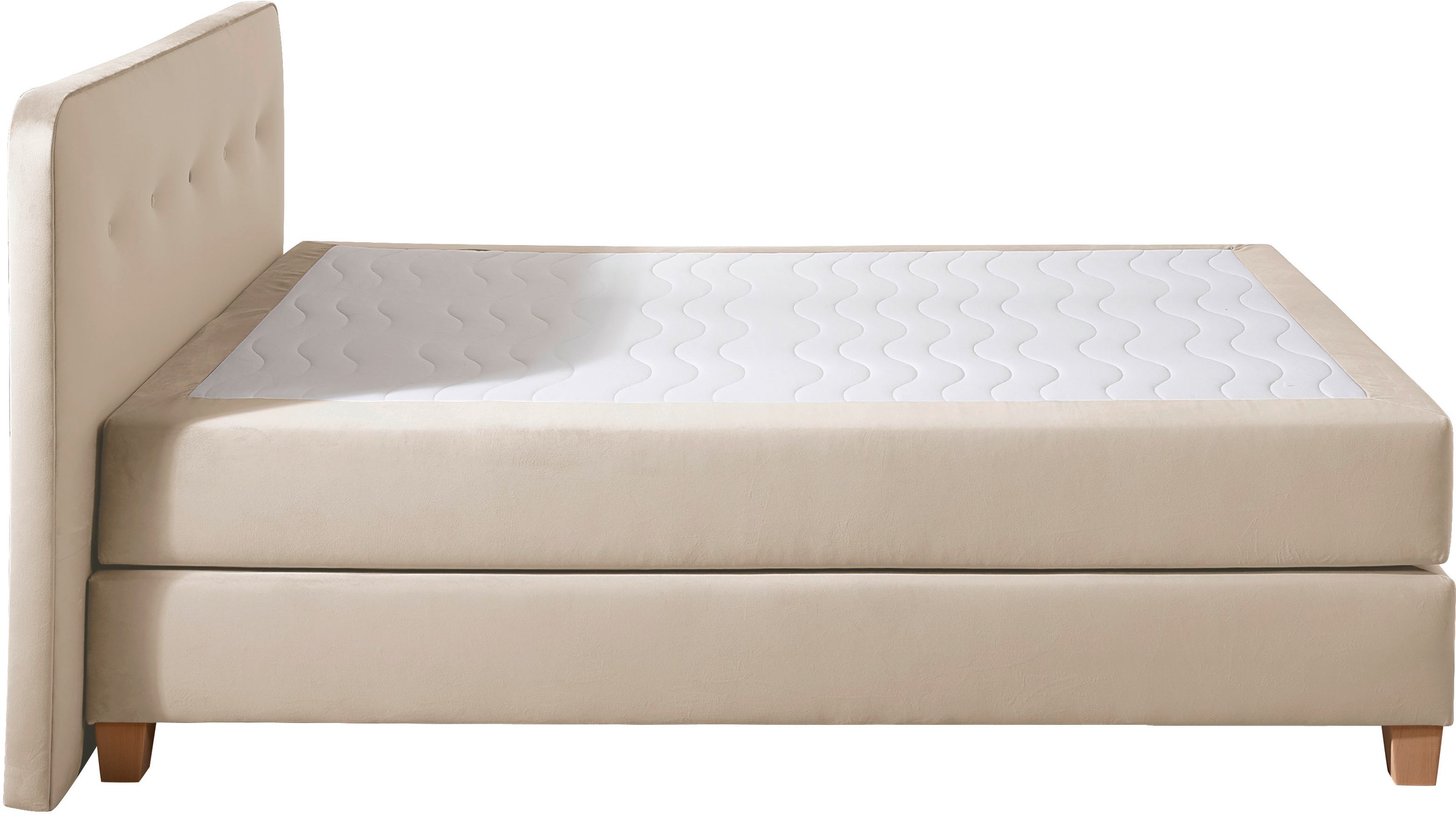 Home affaire Boxspringbett »Fargo«, in Überlänge 220 cm, mit Topper, 3 Ausführungen, 4, Breiten