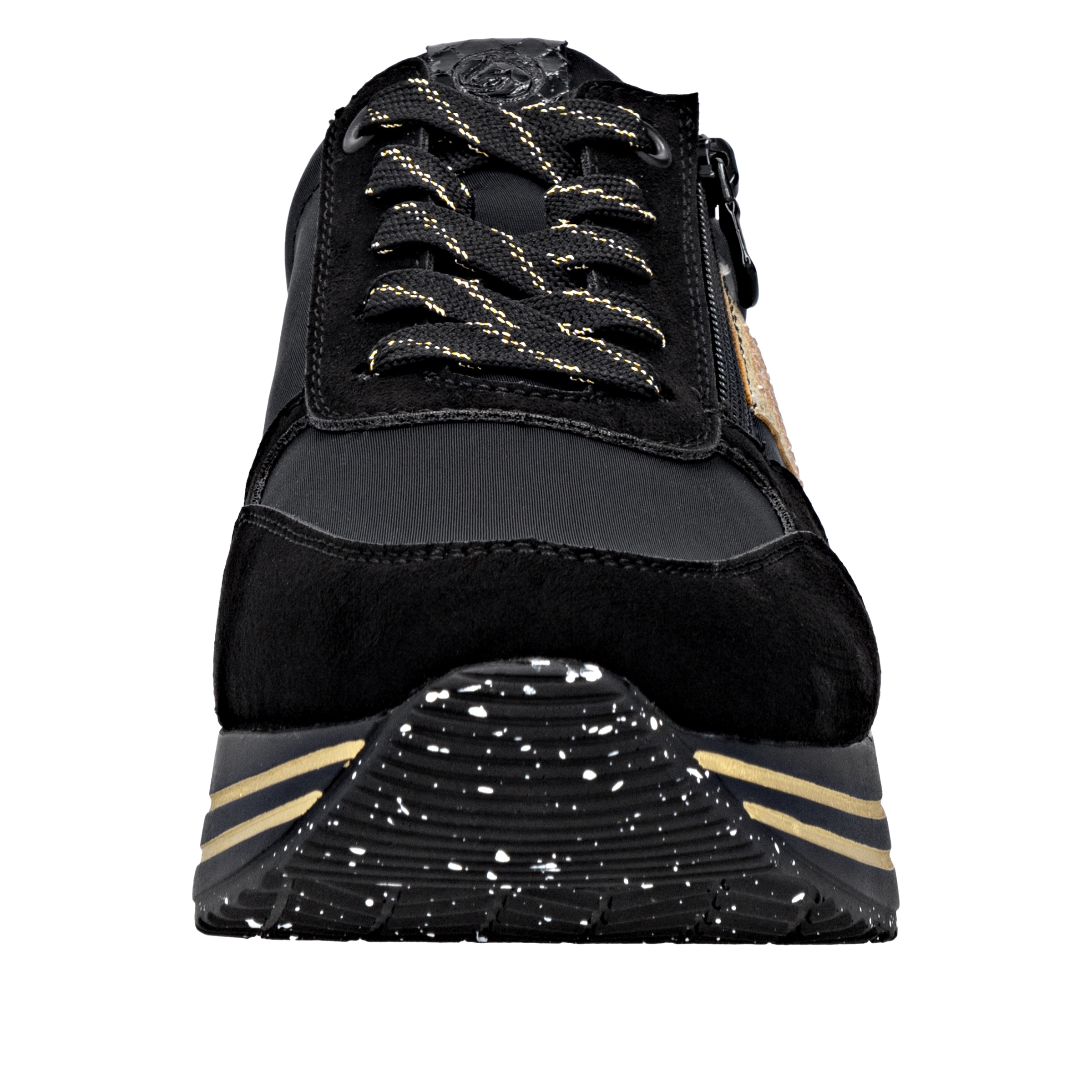 Remonte Sneaker  Schnürschuh, Halbschuh, Plateausneaker mit Schmucksteinchen
