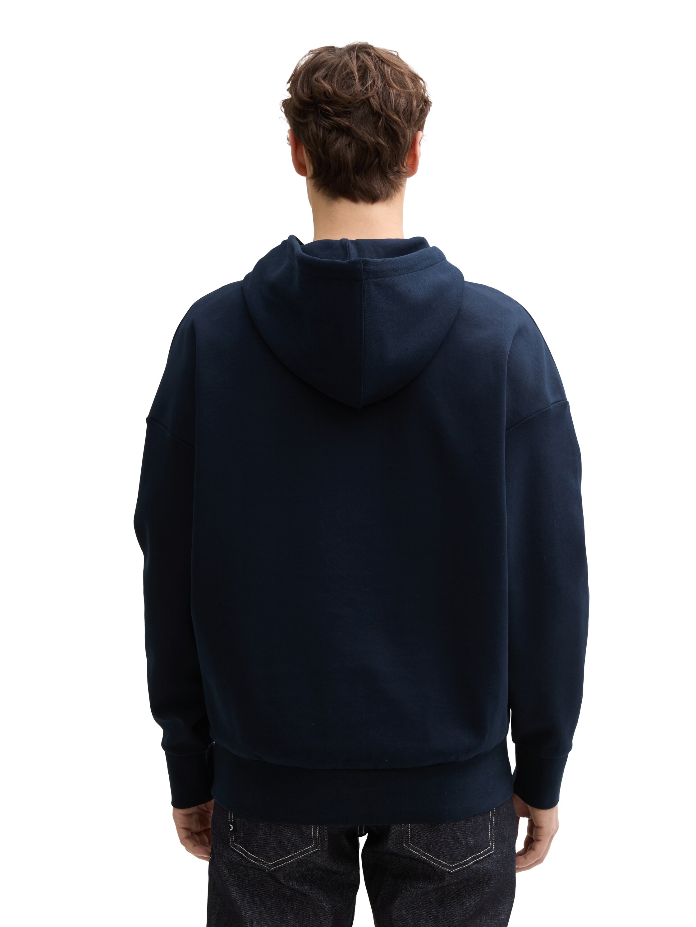 TOM TAILOR Denim Kapuzensweatshirt mit Statement-Print