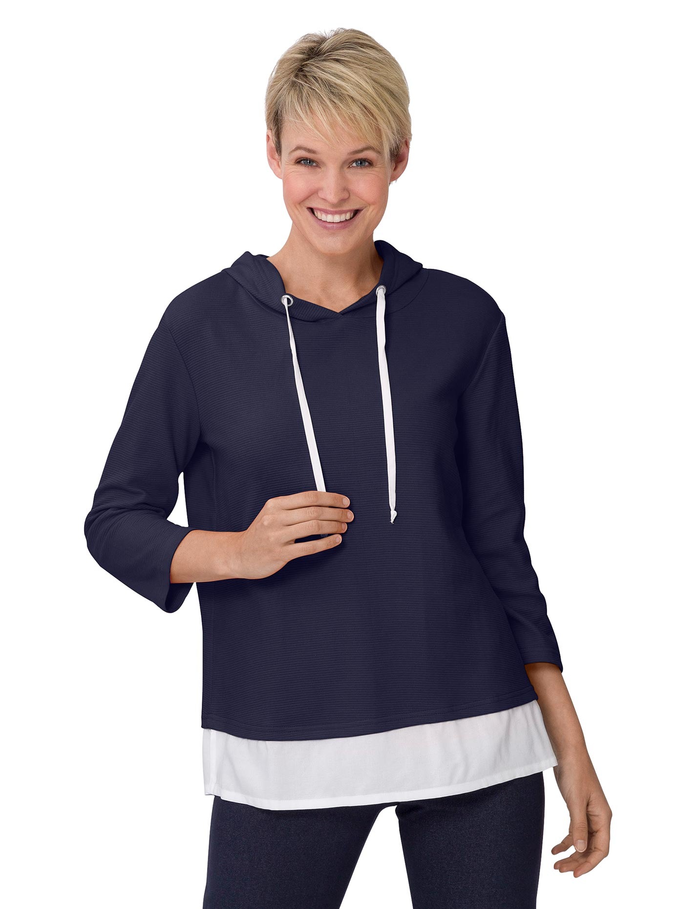 Classic Basics Kapuzenshirt »2-in-1-Shirt« (1 tlg.)