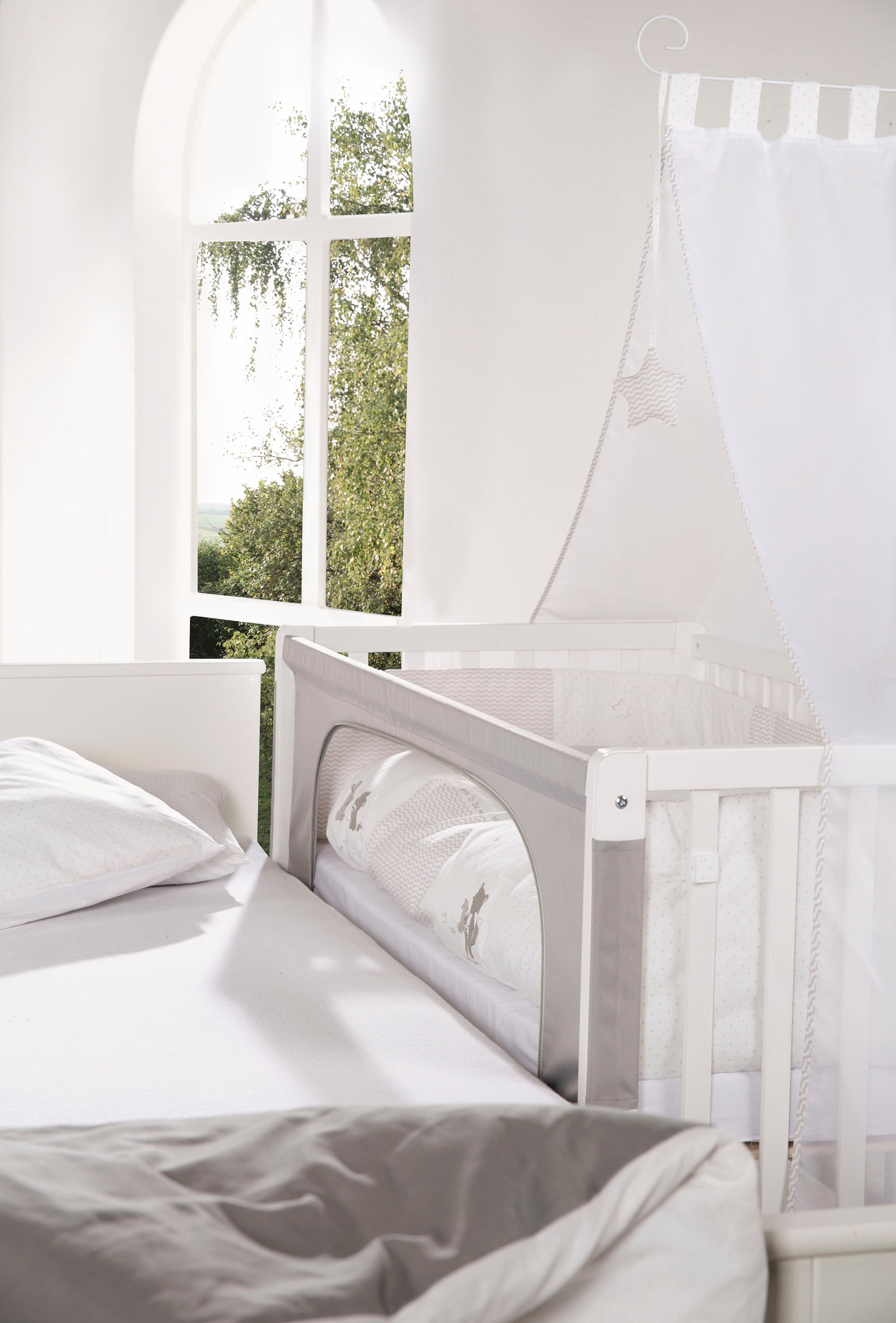 roba® Babybett »Room Bed, Fox & Bunny«, (6 tlg.)