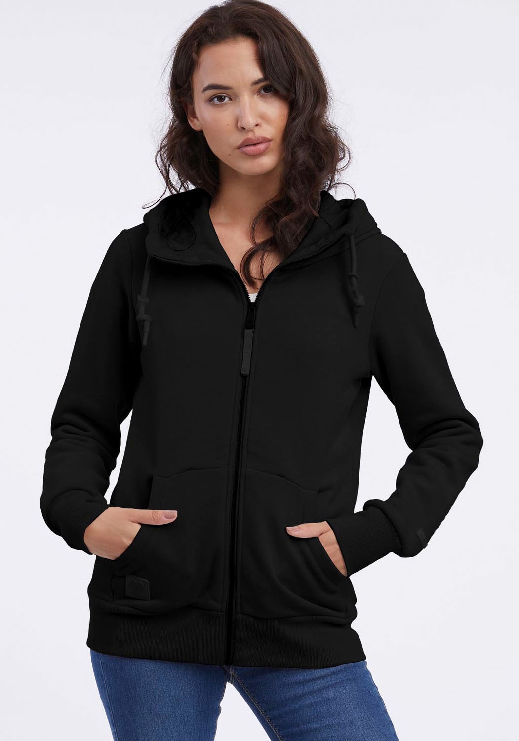 Kapuzensweatjacke »NESKA ZIP COMFY CORE«, von innen weich angeraute Sweatware