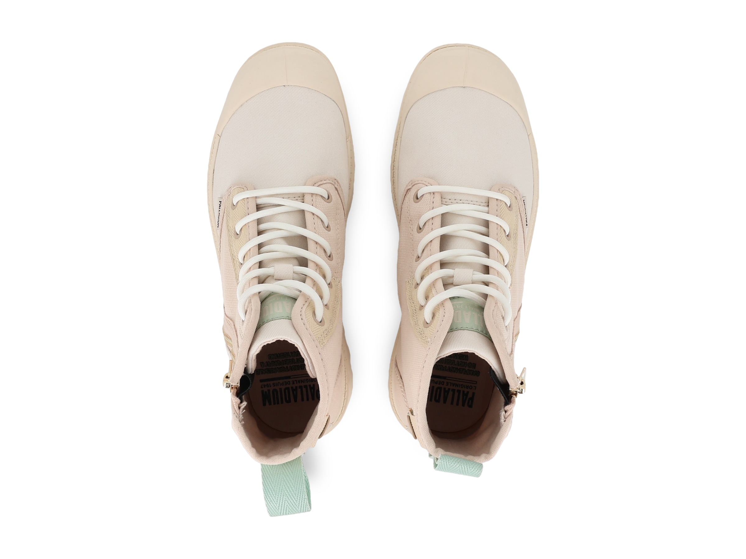 Palladium Schnürboots »PAMPA DETROIT ZIP SU«  Schnürstiefel, Schnürstiefelette aus Canvas mit Reißverschluss