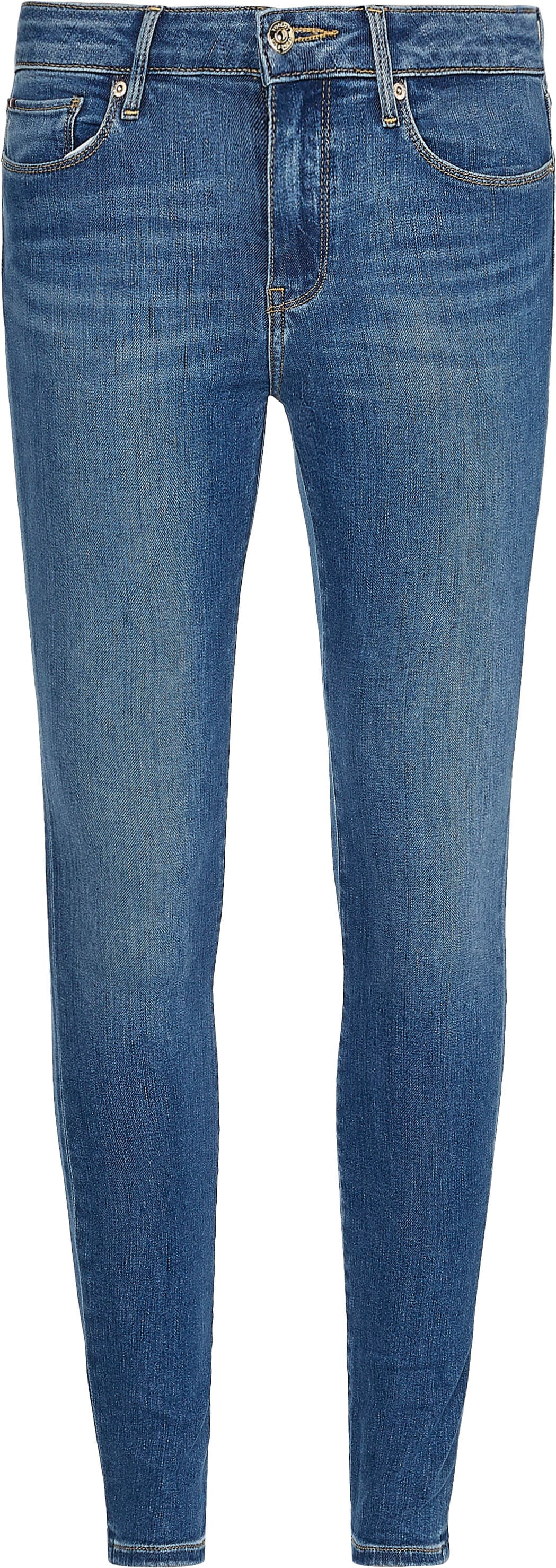 Tommy Hilfiger Skinny-fit-Jeans »TH FLEX COMO SKINNY RW A IZZY«, (TH FLEX COMO SKINNY RW), mit Tommy Hilfiger Logo-Badge
