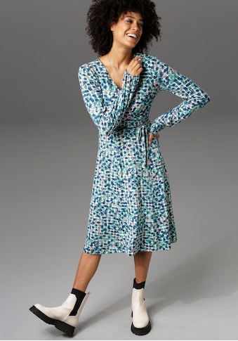 Aniston CASUAL Jerseykleid, in Wickeloptik kaufen