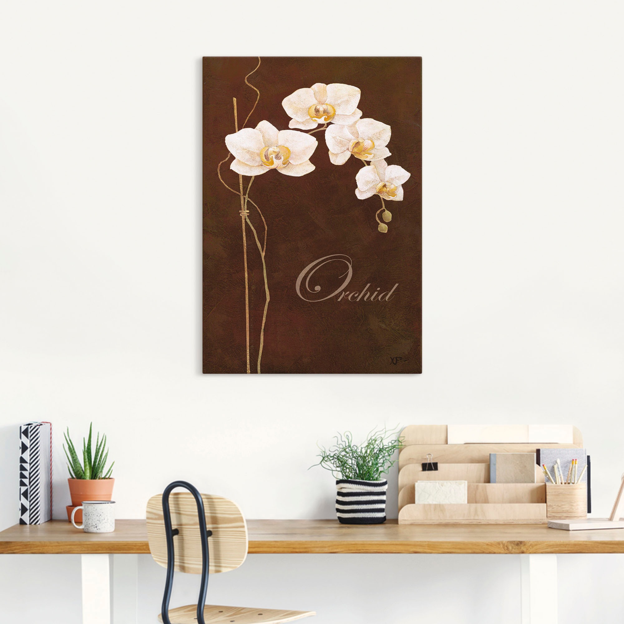 Artland Wandbild »Zarte Orchidee«, Blumen, (1 St.), als Leinwandbild, Poster in verschied. Größen