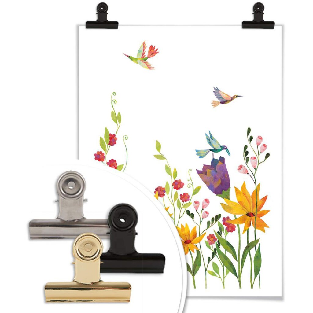 Wall-Art Poster »Blanz Blumen Blütenpoesie Floral«, Blumen, (1 St.)