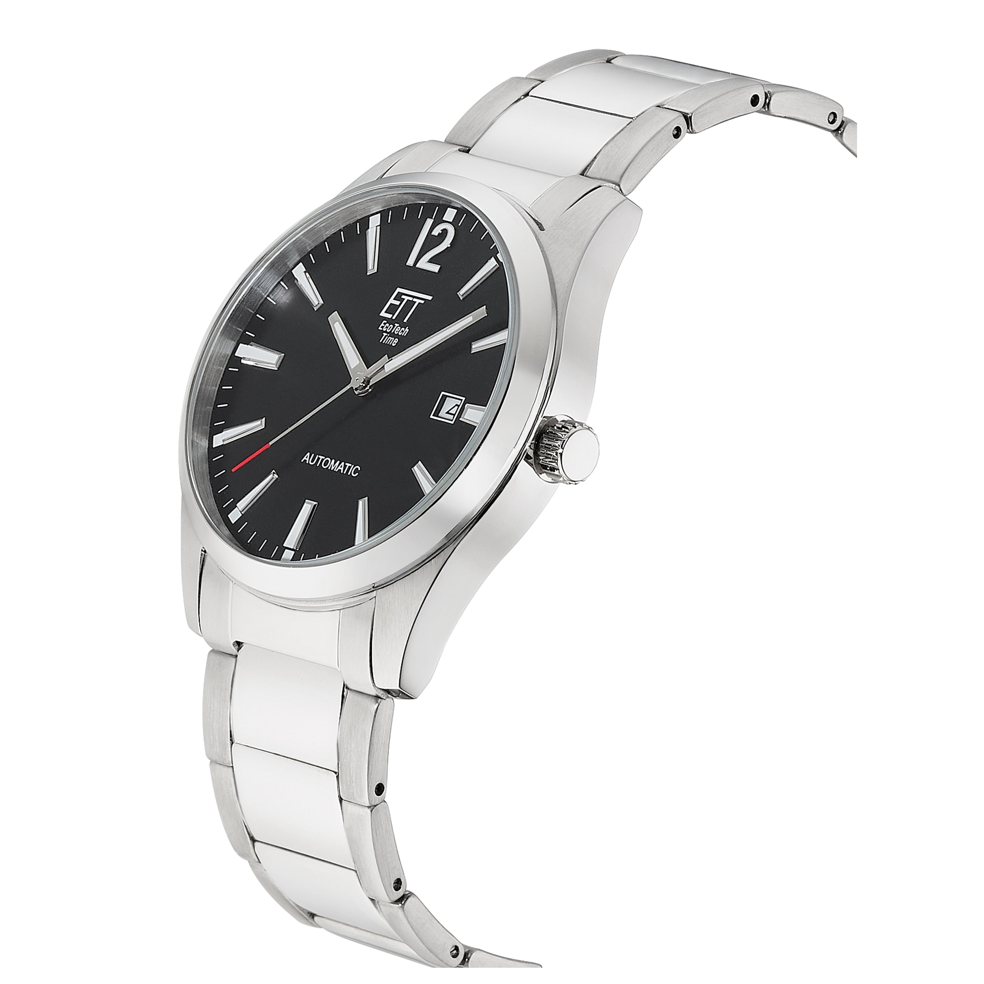 ETT Automatikuhr »Motion Drive« Armbanduhr, Herrenuhr, Mechanische Uhr, Edelstahlarmband, analog, Tag