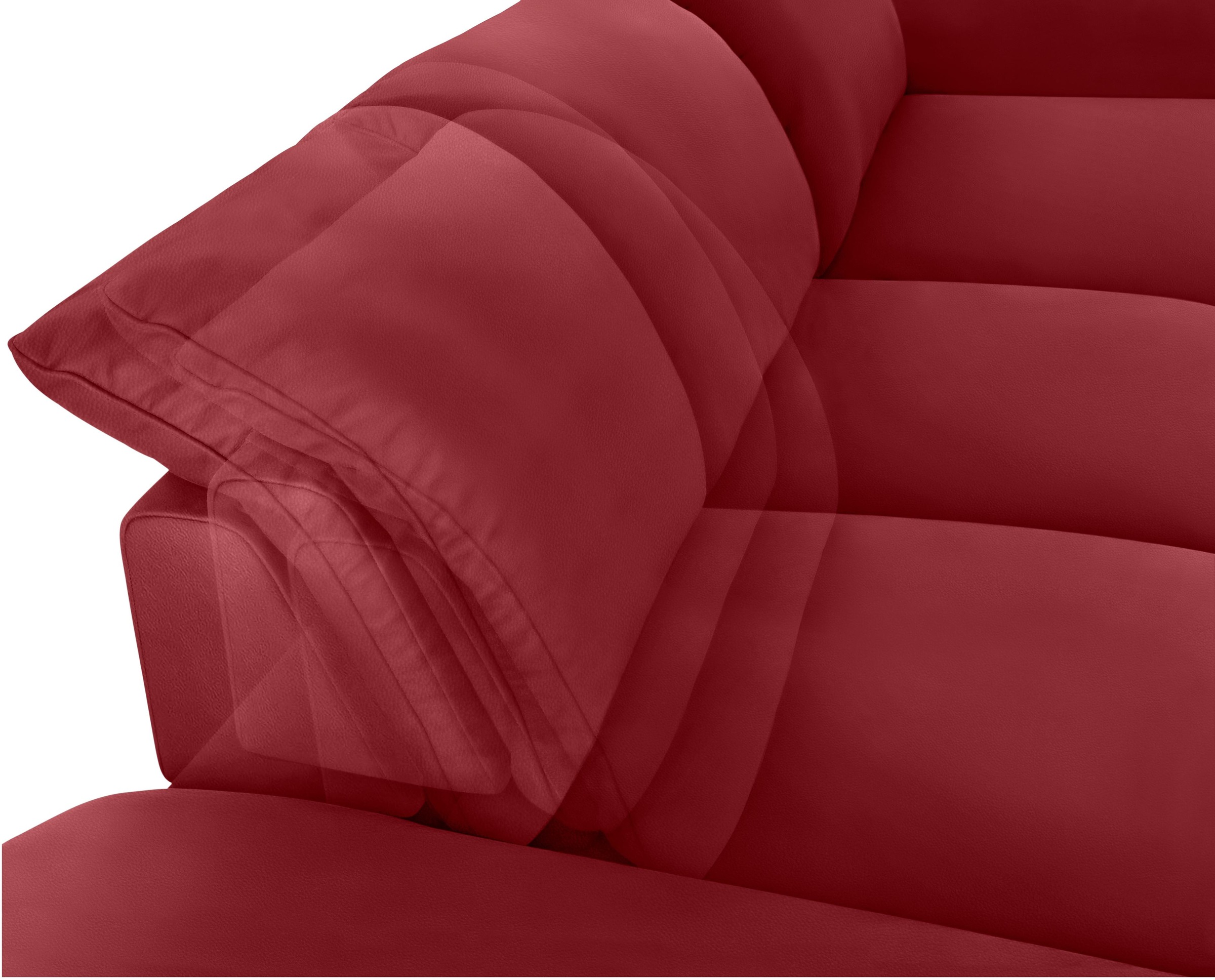 W.SCHILLIG Ecksofa »enjoy&MORE, Designsofa, bequem, zeitlos und elegant, L-Form«, mit Sitztiefenverstellung, Füße silber matt, Breite 340 cm