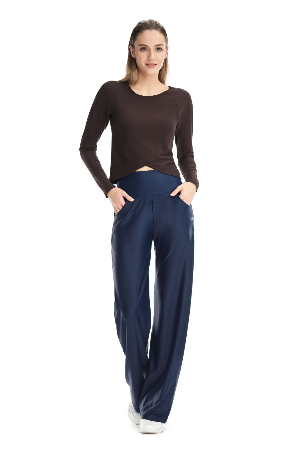 Winshape Langarmshirt »Cropped Functional Light and Soft« Overlap-Applikation