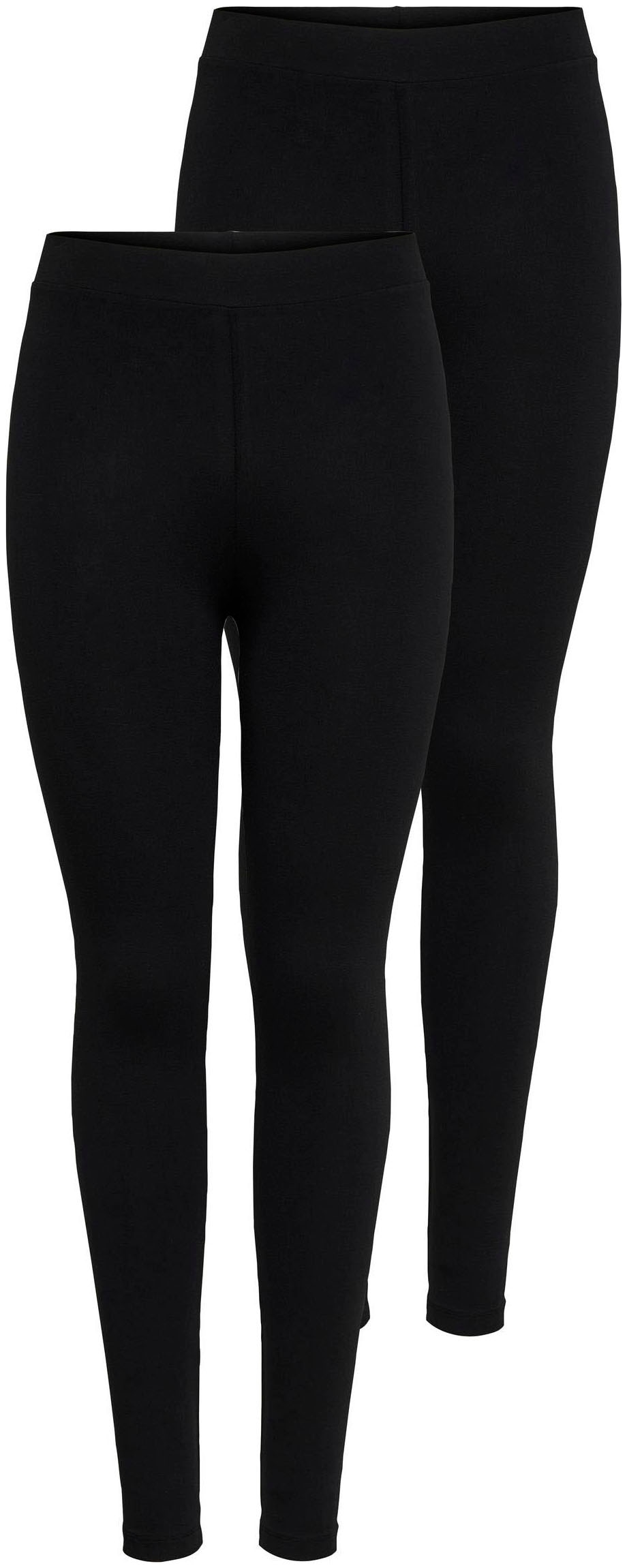 ONLY Leggings »ONLLIVE LOVE NEW LEGGING 2PACK NOOS«, (Packung, 2er-Pack)