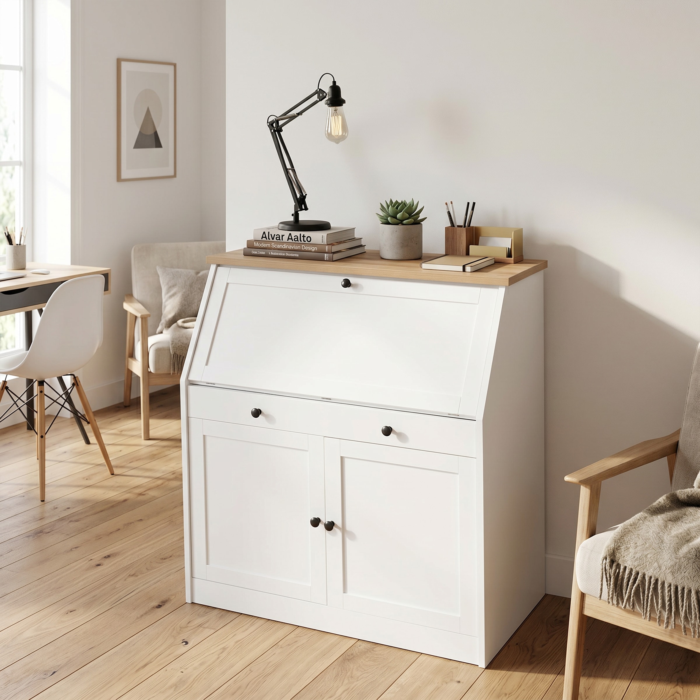 OTTO home Sekretär »Ismund« viel Stauraum, mit Kabelkanal, Breite: 98 cm