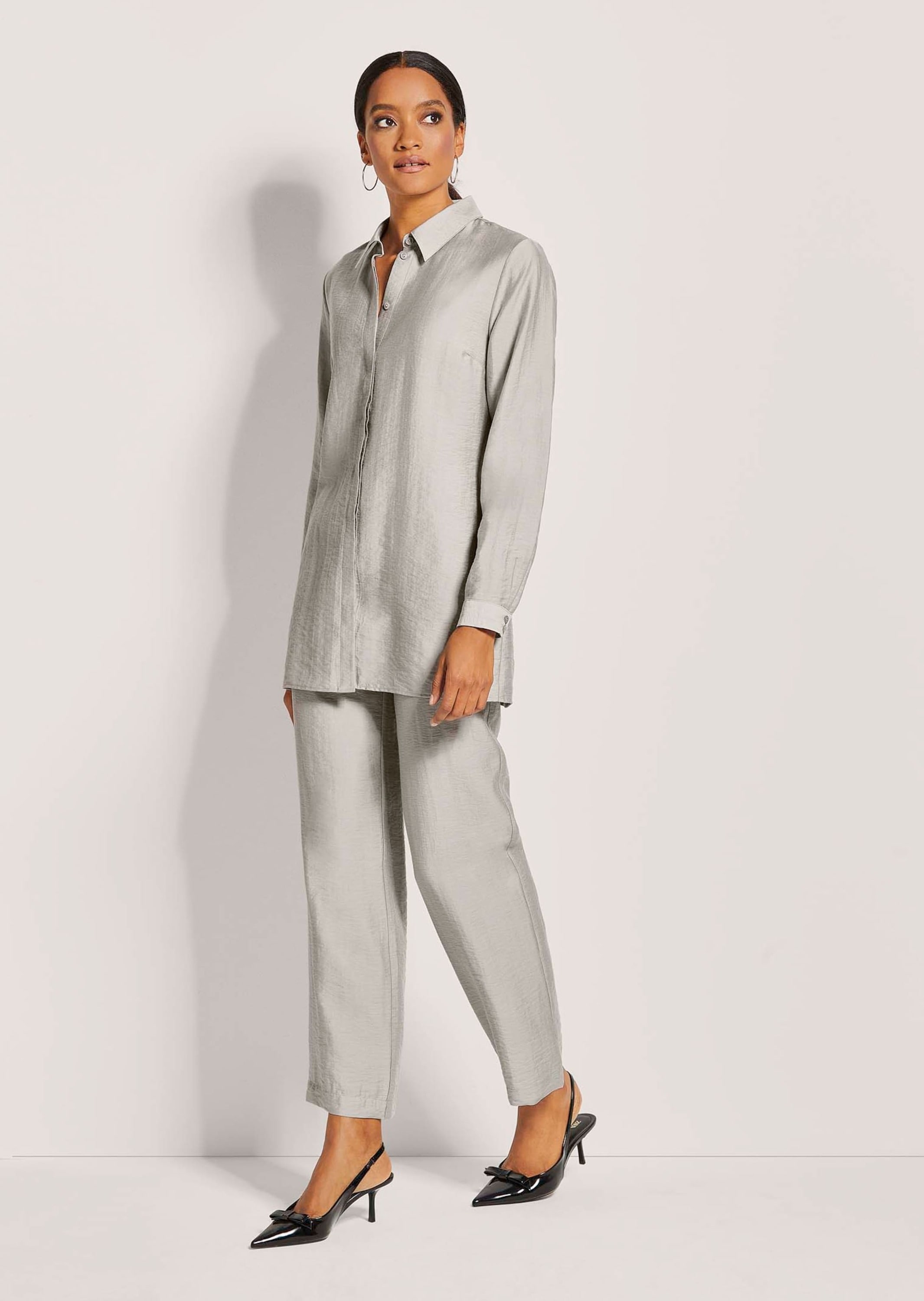 MADELEINE Hemdbluse »Bluse Hemdbluse mit Struktur«