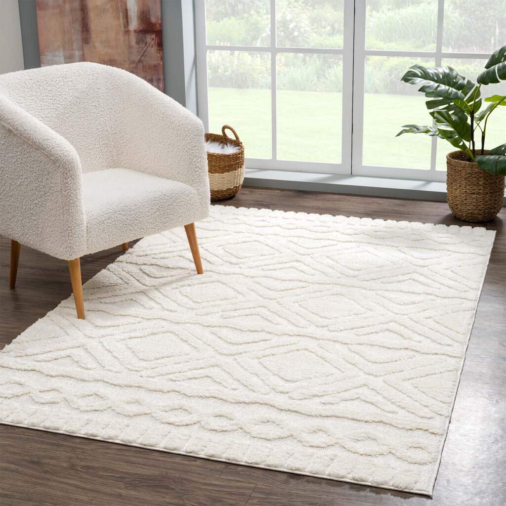 Carpet City Hochflor-Teppich »Focus 3382«, besonders rechteckig, Boho-Teppich, online weich, Hoch kaufen Tief Wohnzimmer Struktur