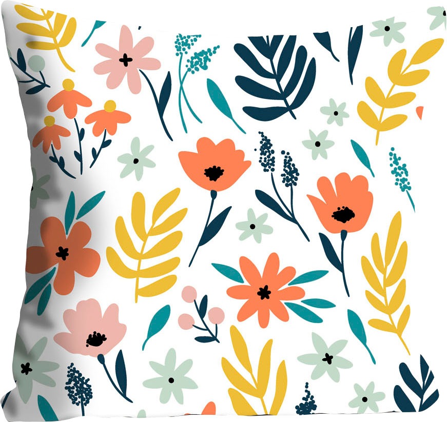 queence Dekokissen »Jasmine« mit bunten Blumen