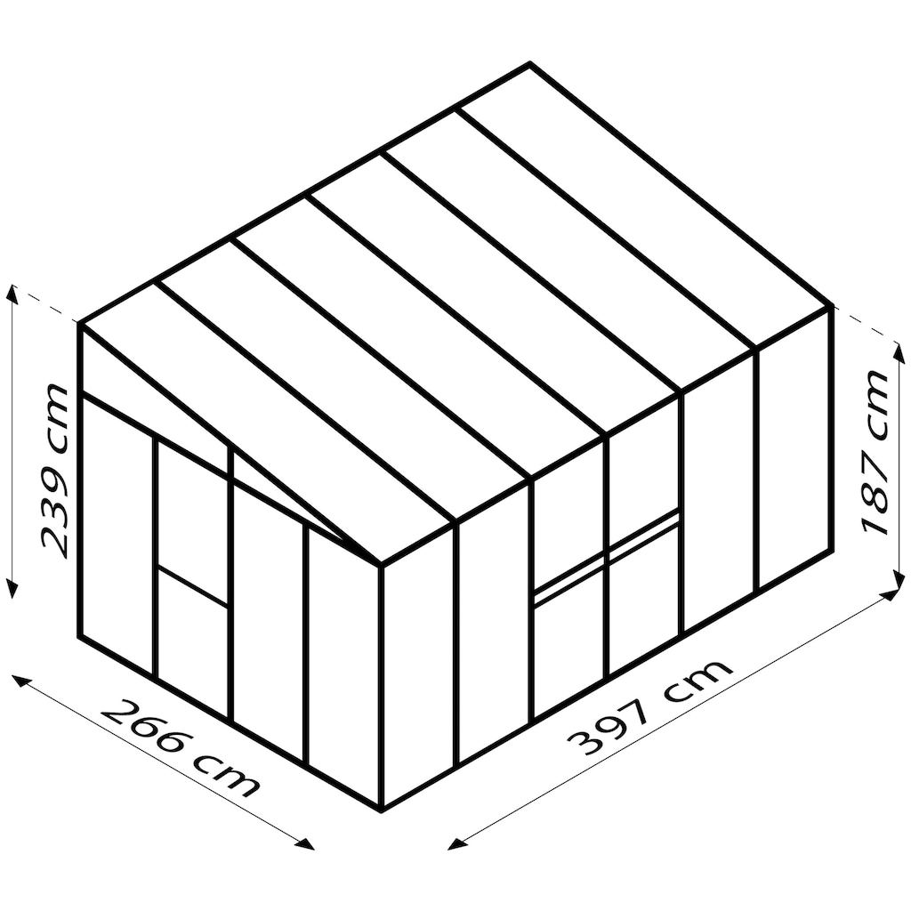 Vitavia Anlehngewächshaus »H_elena 10200«