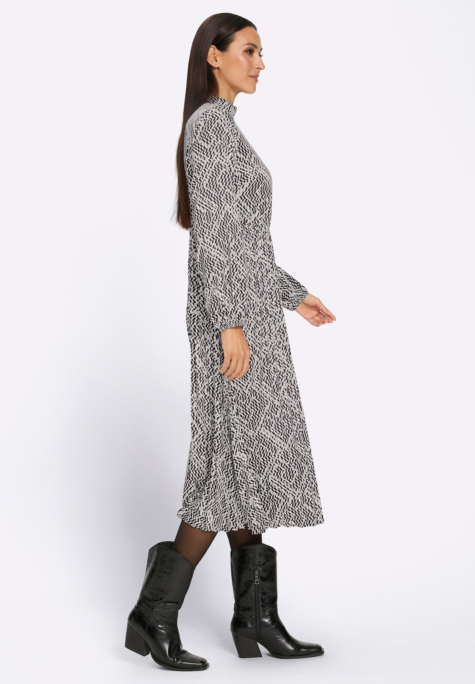 heine Hemdblusenkleid »Druck-Kleid Druckkleid« Ohne Taschen