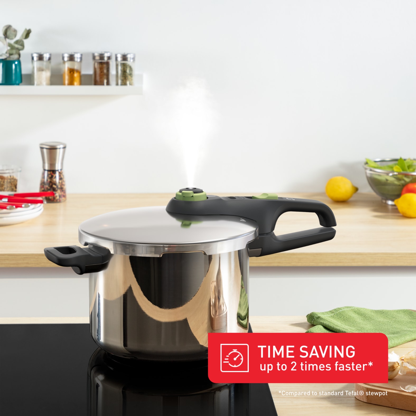 Tefal Schnellkochtopf »Secure Trendy« 1 Stk. tlg. Edelstahl