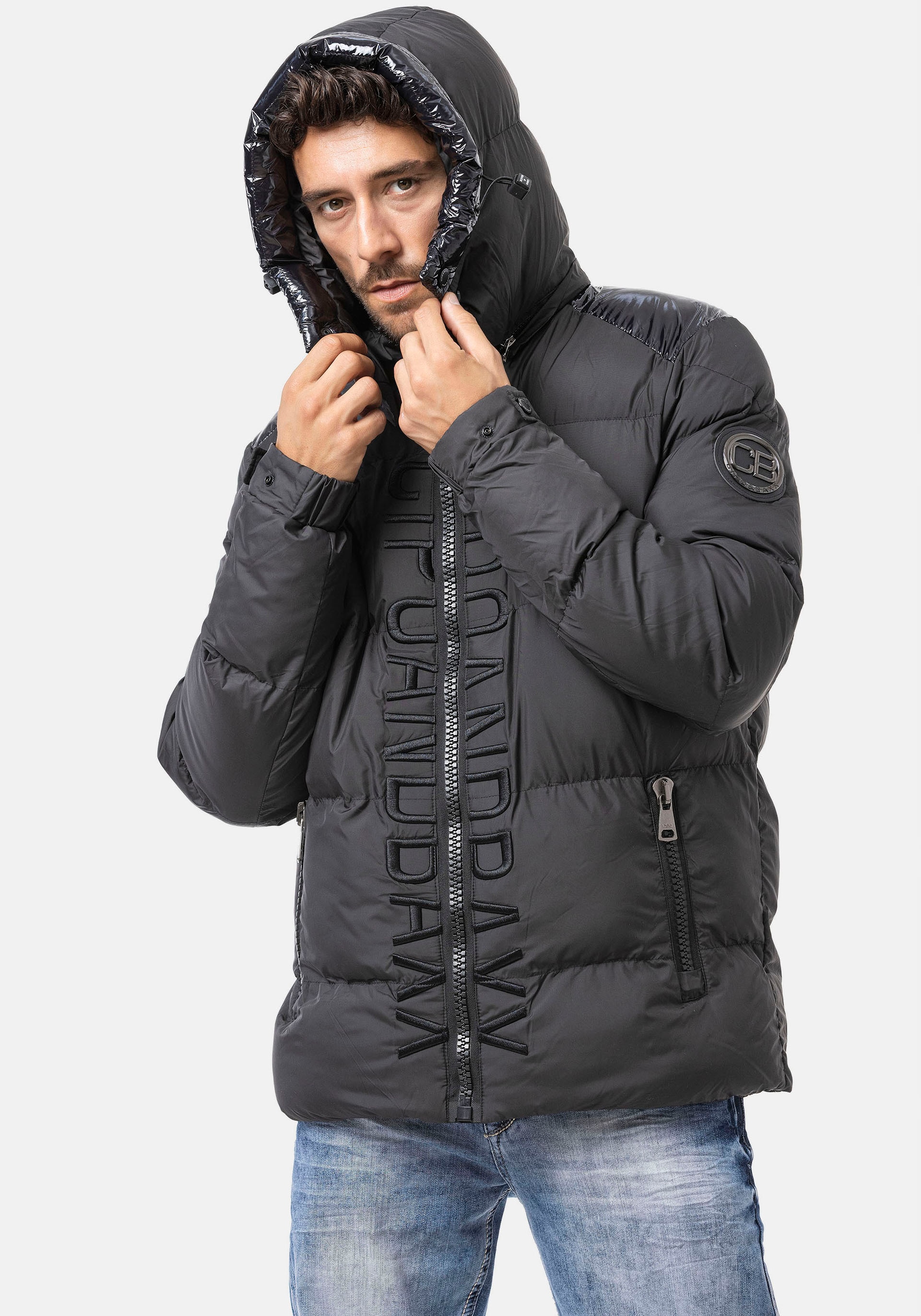 Cipo & Baxx Steppjacke mit Kapuze