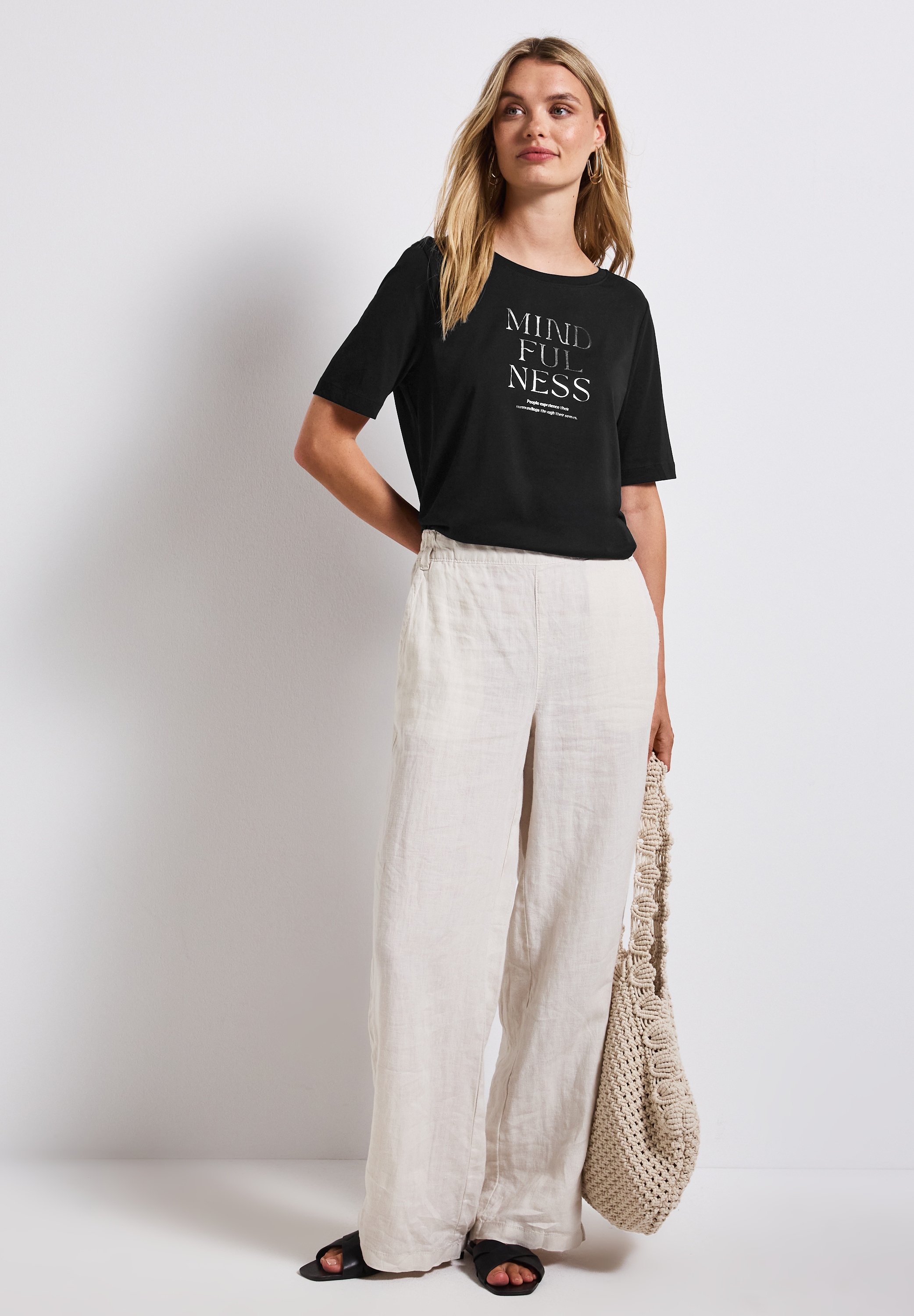 STREET ONE T-Shirt, mit Schriftzug