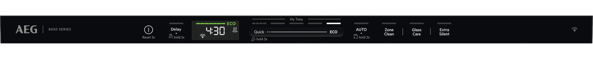 AEG vollintegrierbarer Geschirrspüler XXL Serie 8000, 60cm, WiFi »GI8700B2SC« 15 tlg. Maßgedecke Spülmaschine mit 5 cm mehr Innenraum passt unter 90 cm-Arbeitsplatte