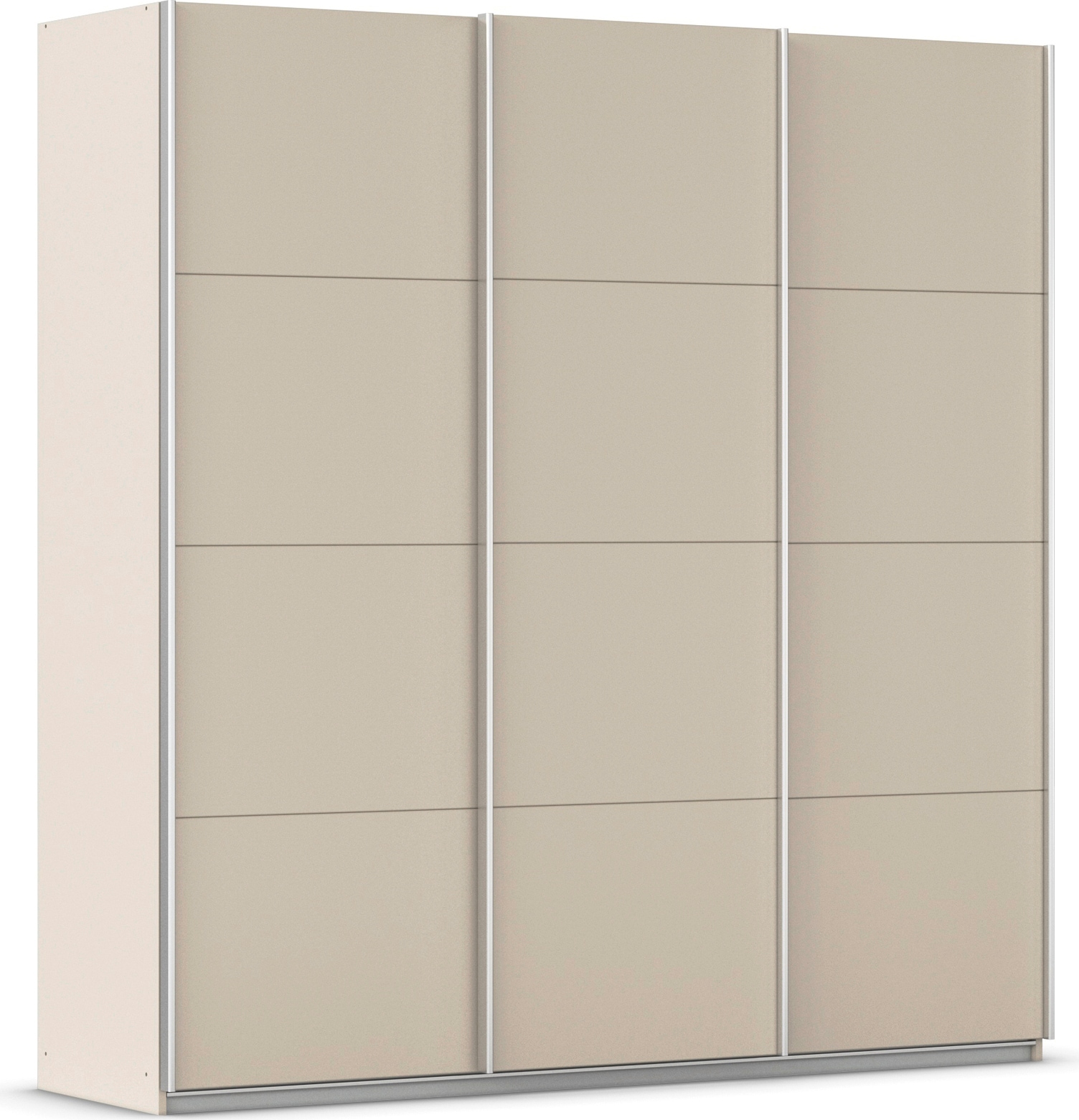 OTTO home Schwebetürenschrank »Kleiderschrank Schrank Garderobe AGORDO mit Dekor- oder Hochglanzfront« Breiten 203/271/315/360 cm in drei Griff-Farben - NEU: Farbe SCHWARZ,  in 4 Breiten und 2 Höhen MADE IN GERMANY